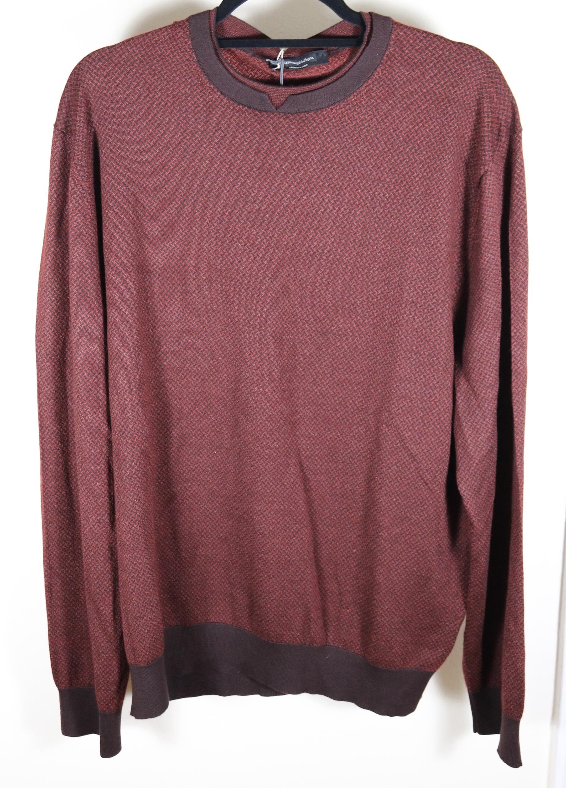 Ermenegildo Zegna Cashseta Knit Cashmere Silk Sweater 56