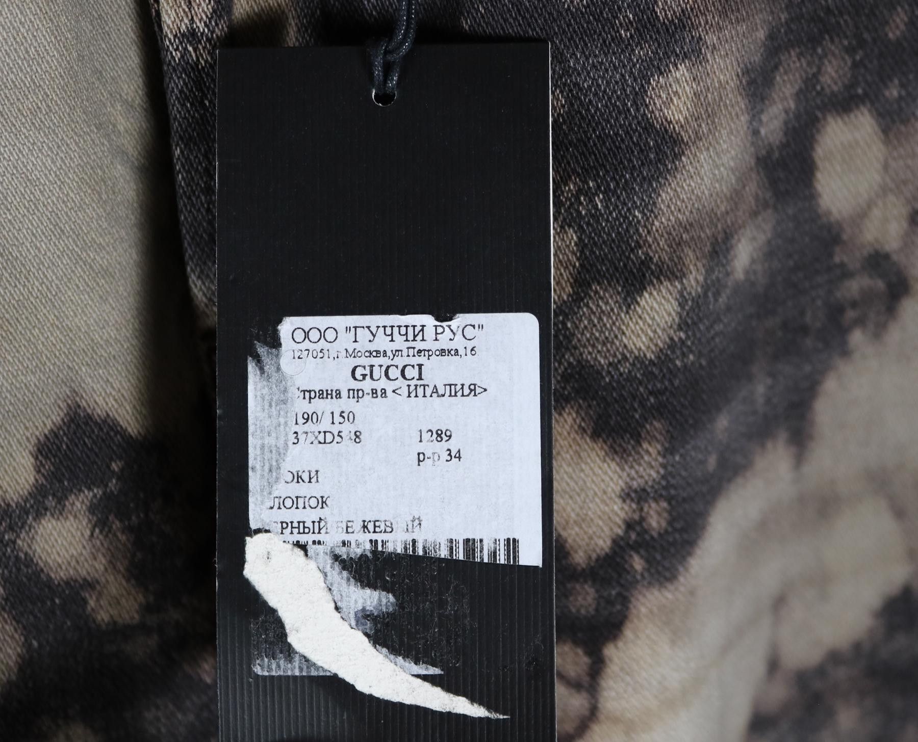 Gucci Gucci Bleached Stain Made in Italy Black Jeans Size 34 Size US 34 / EU 50 - 10 Thumbnail
