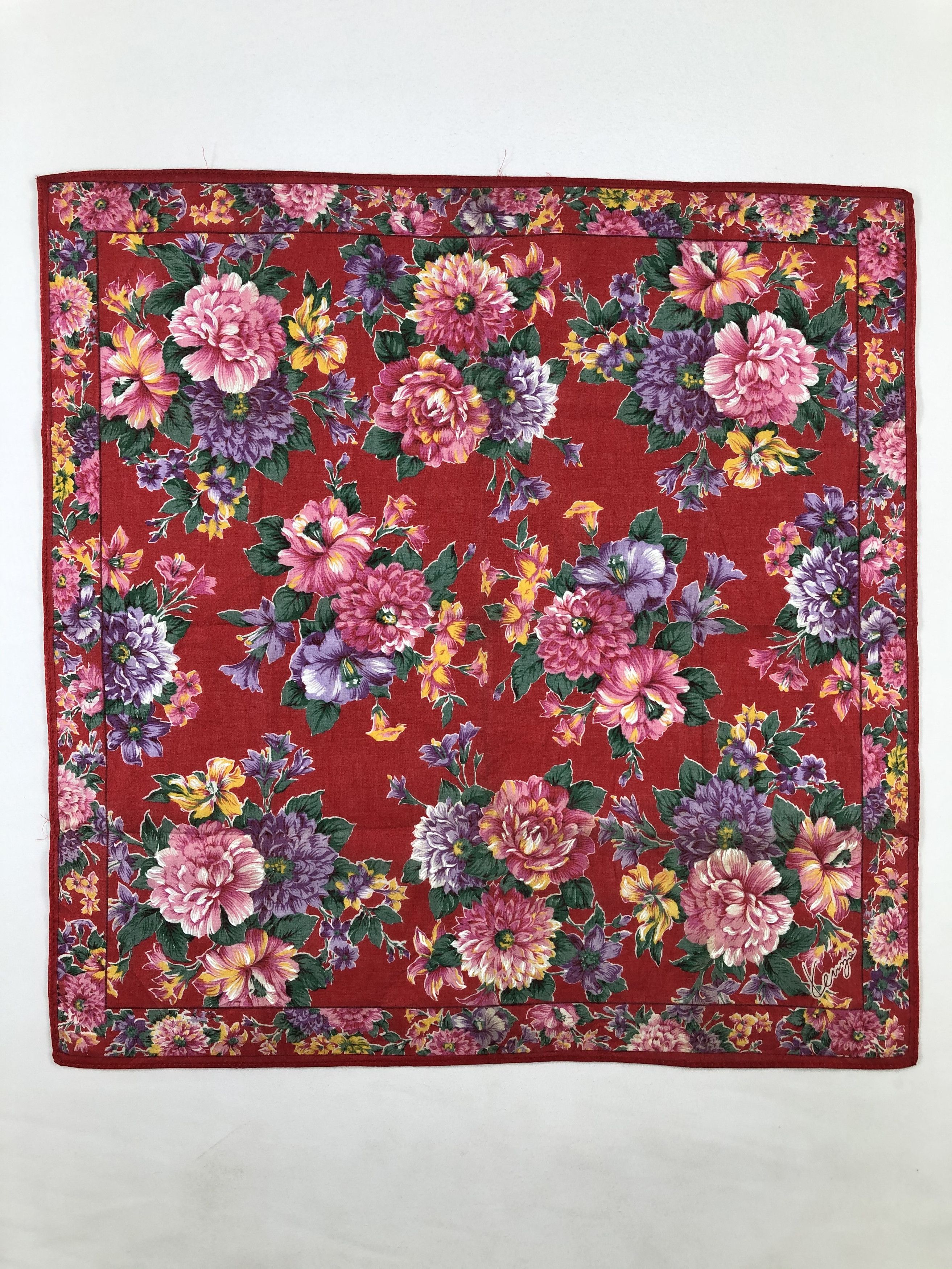 Kenzo Kenzo Floral Handkerchief / Bandana / Neckerchief Size ONE SIZE - 2 Thumbnail