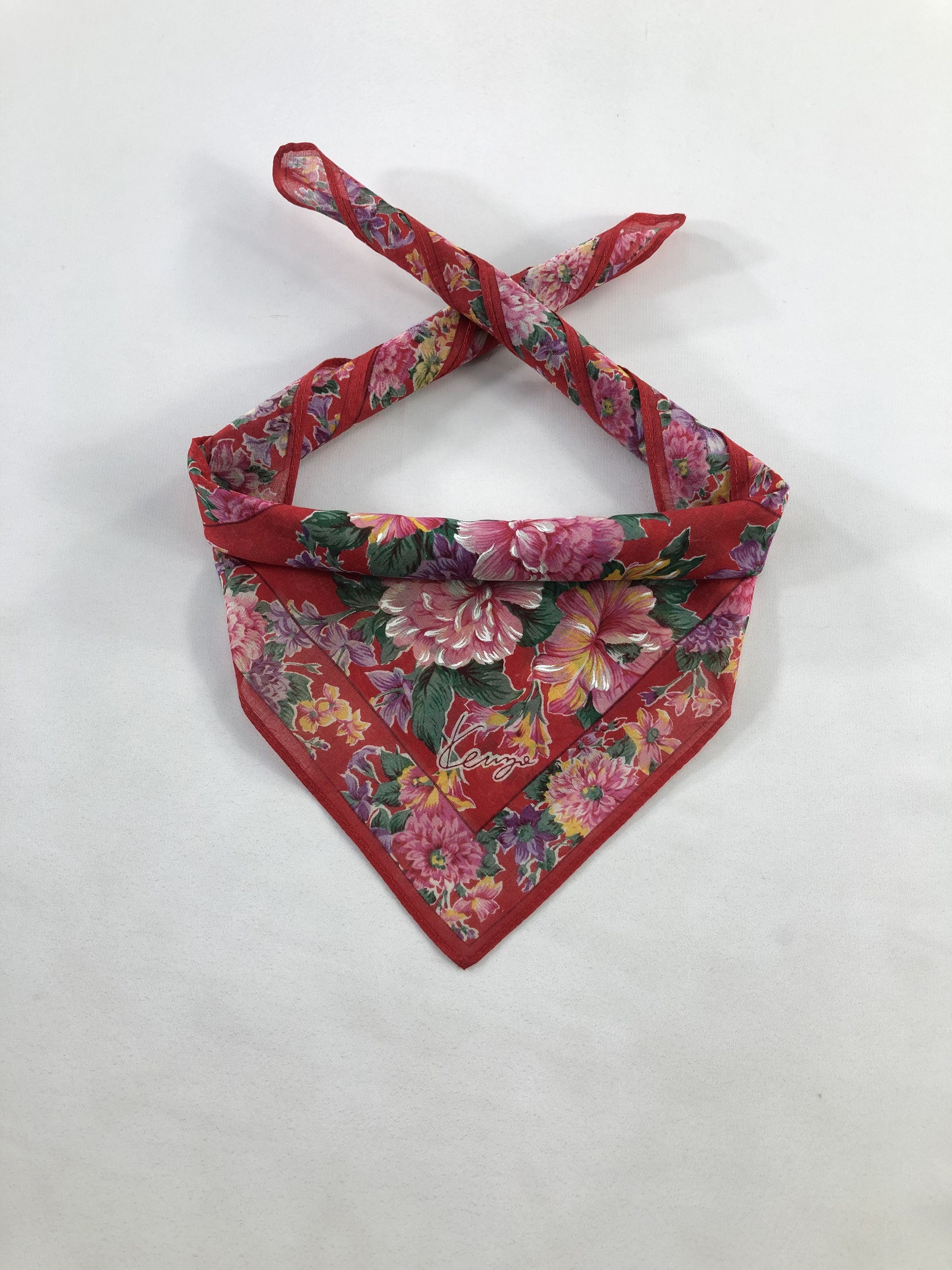 Kenzo Kenzo Floral Handkerchief / Bandana / Neckerchief Size ONE SIZE - 1 Thumbnail
