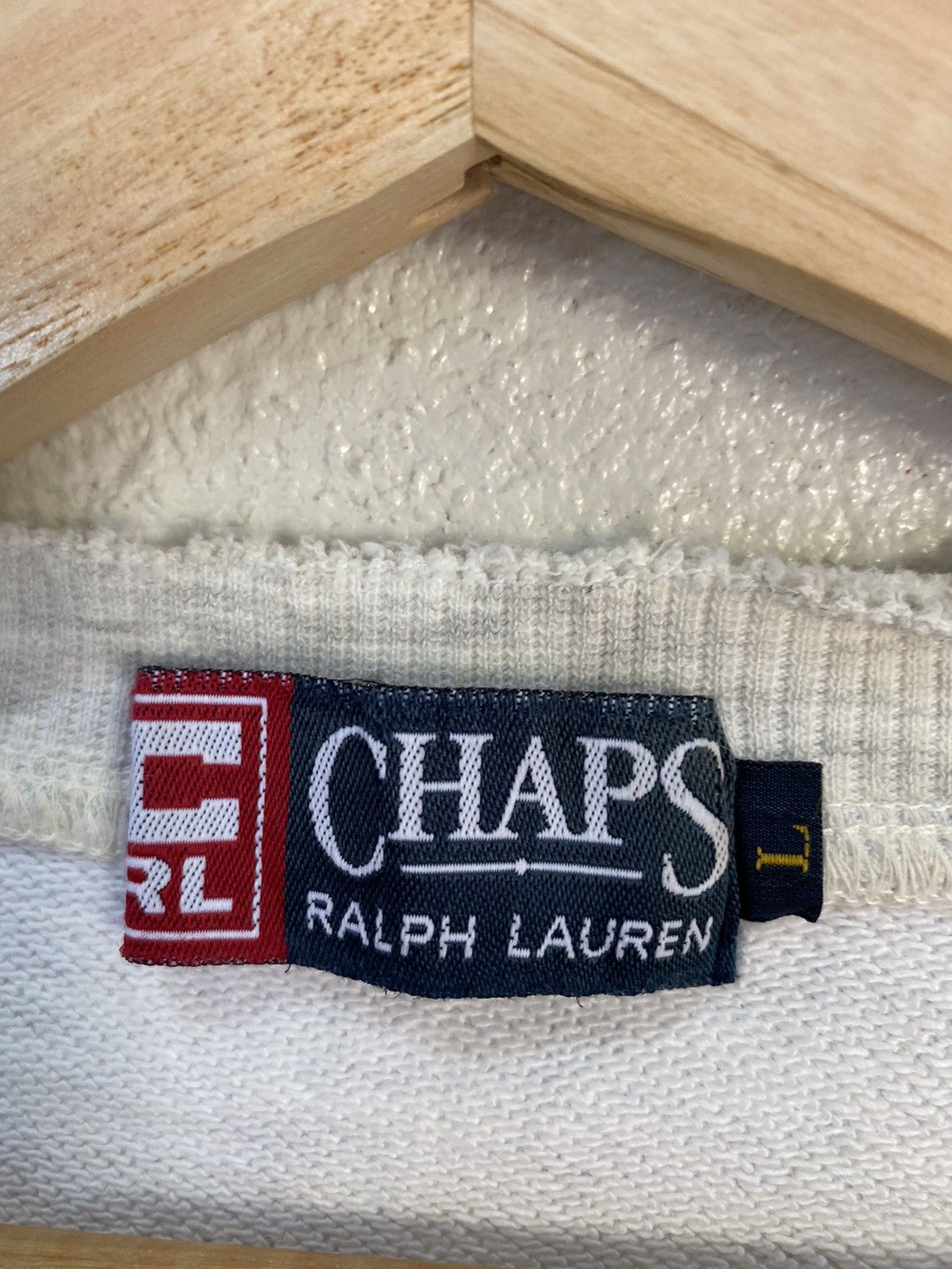 Chaps Ralph Lauren × Polo Ralph Lauren × Ralph Lauren 🔥VINTAGE CHAPS RALPH LAUREN EMBROIDERY TRICOLOUR SWEATSHIRT Size US L / EU 52-54 / 3 - 8 Thumbnail
