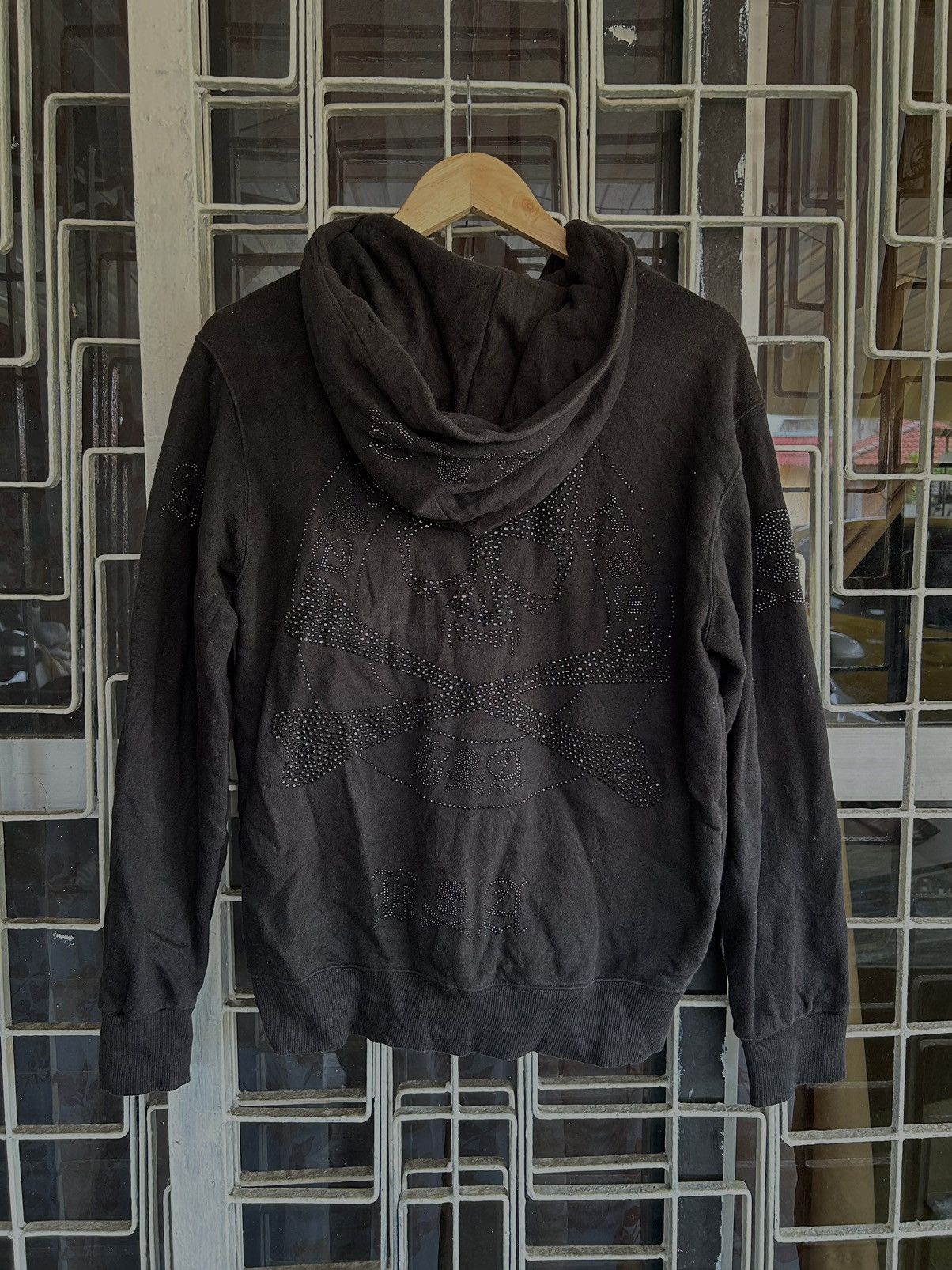 Beauty Beast × Japanese Brand × Vintage 💥CROSS🔥 BE AMBITION SKULL SKELETON HOODIE Size US L / EU 52-54 / 3 - 1 Thumbnail