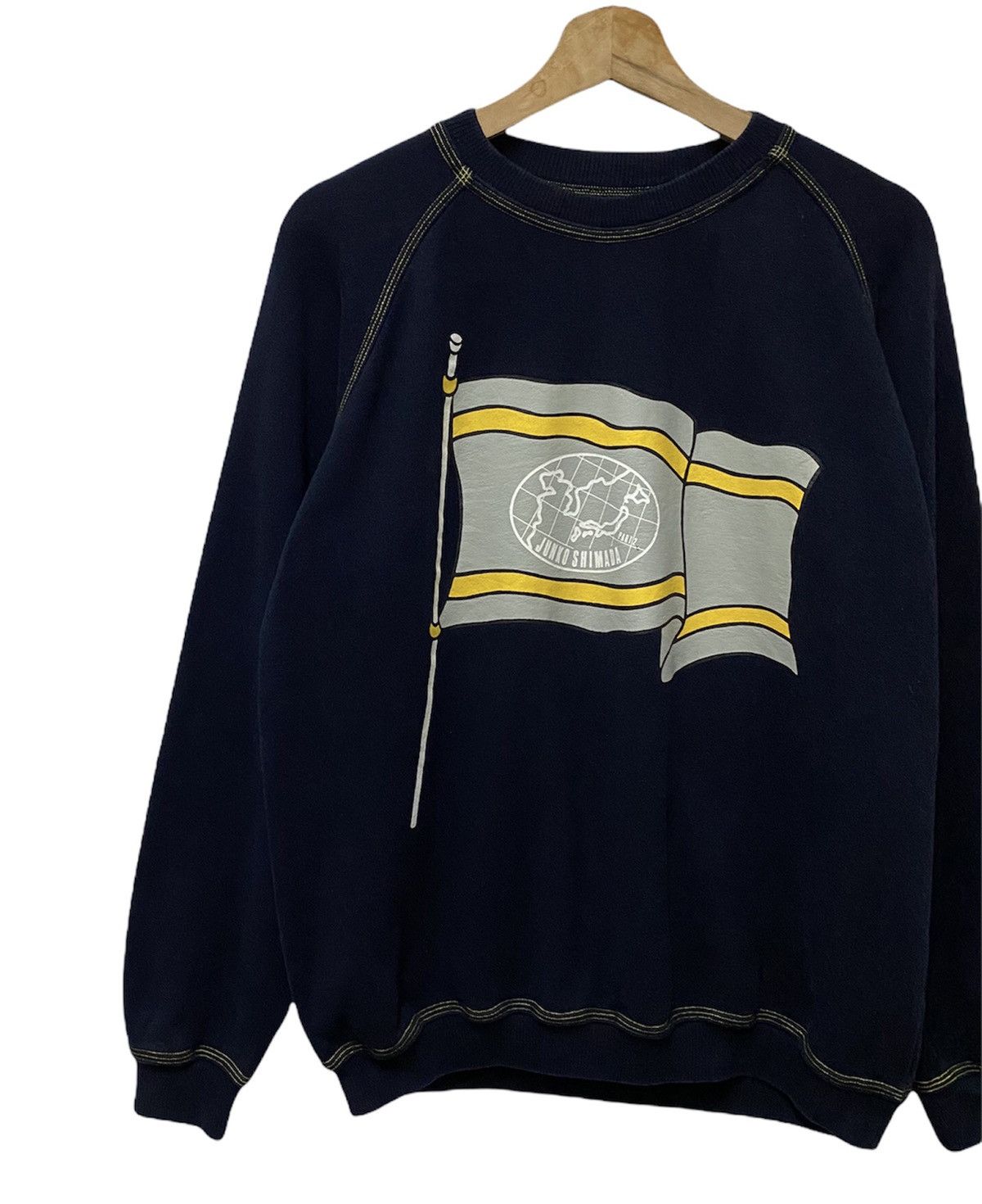 Junko Shimada × Mr. Junko 🔥SAMPLE Junko Shimada Flag Made in Japan Sweatshirt Size US M / EU 48-50 / 2 - 4 Thumbnail