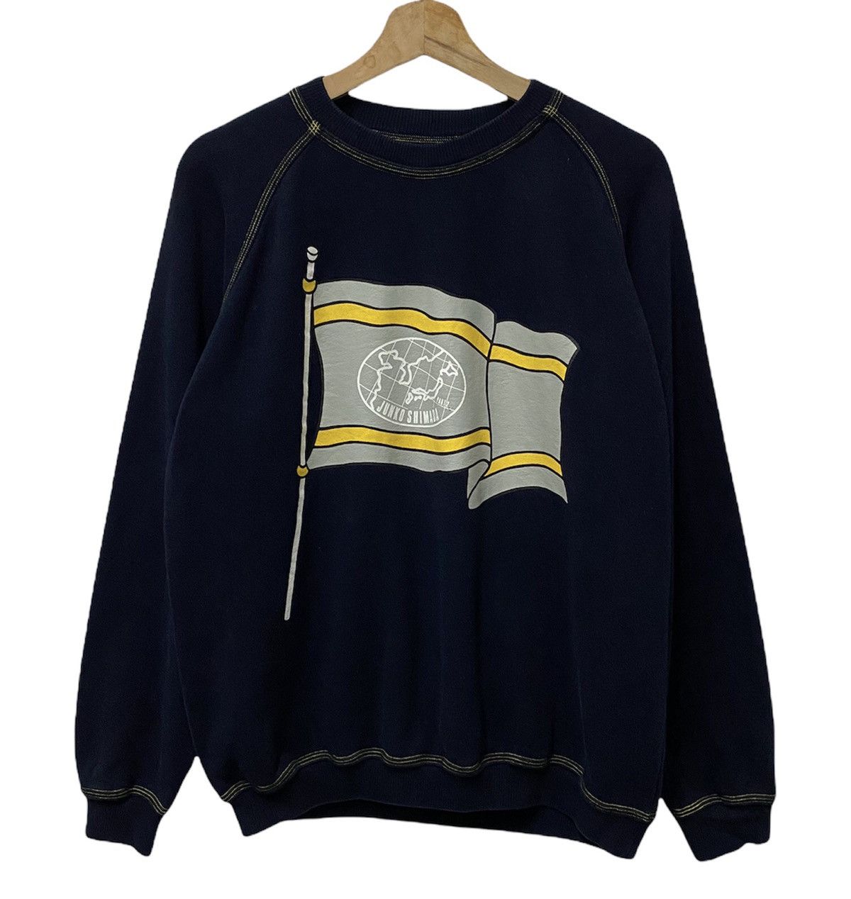 Junko Shimada × Mr. Junko 🔥SAMPLE Junko Shimada Flag Made in Japan Sweatshirt Size US M / EU 48-50 / 2 - 1 Thumbnail