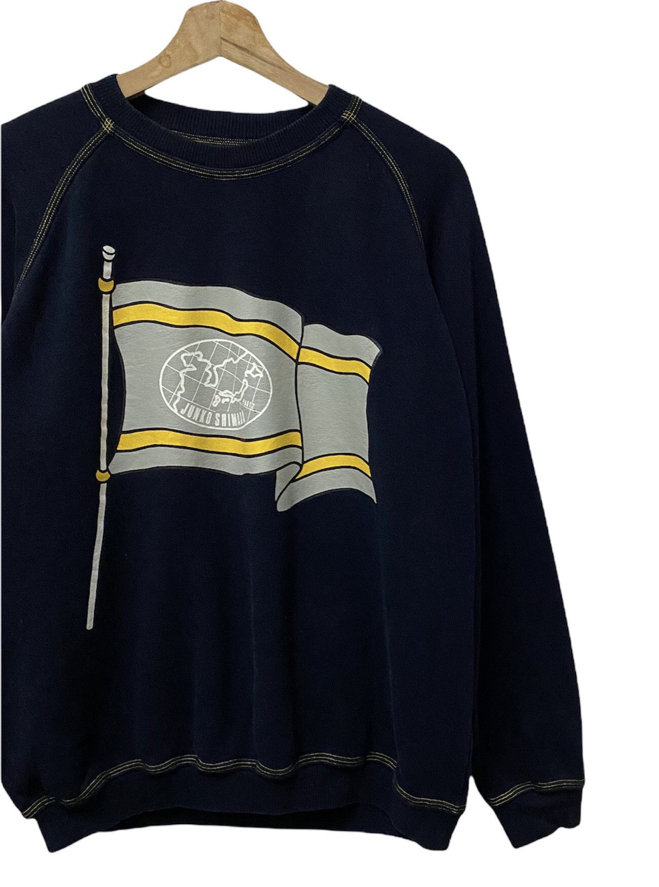 Junko Shimada × Mr. Junko 🔥SAMPLE Junko Shimada Flag Made in Japan Sweatshirt Size US M / EU 48-50 / 2 - 6 Thumbnail