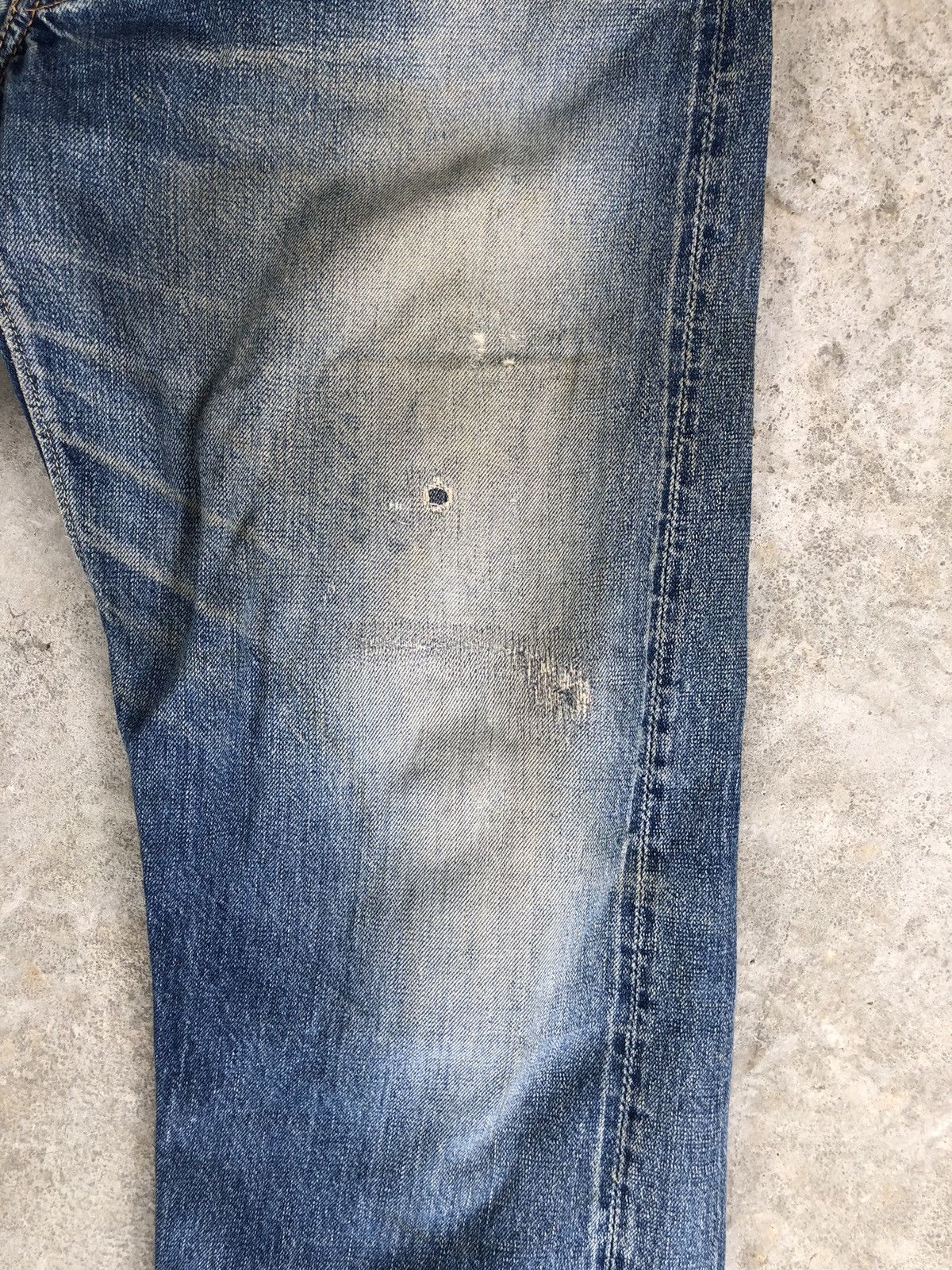 Warehouse & Co. Vintage Warehouse Selvedge Distressed Denim Size US 35 - 7 Thumbnail