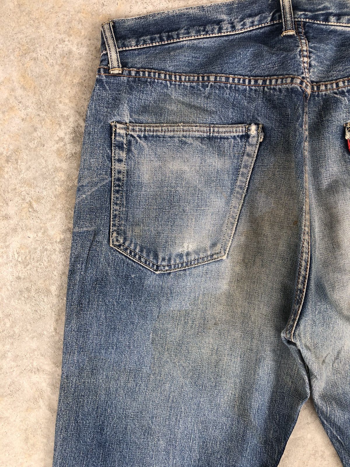 Warehouse & Co. Vintage Warehouse Selvedge Distressed Denim Size US 35 - 11 Thumbnail