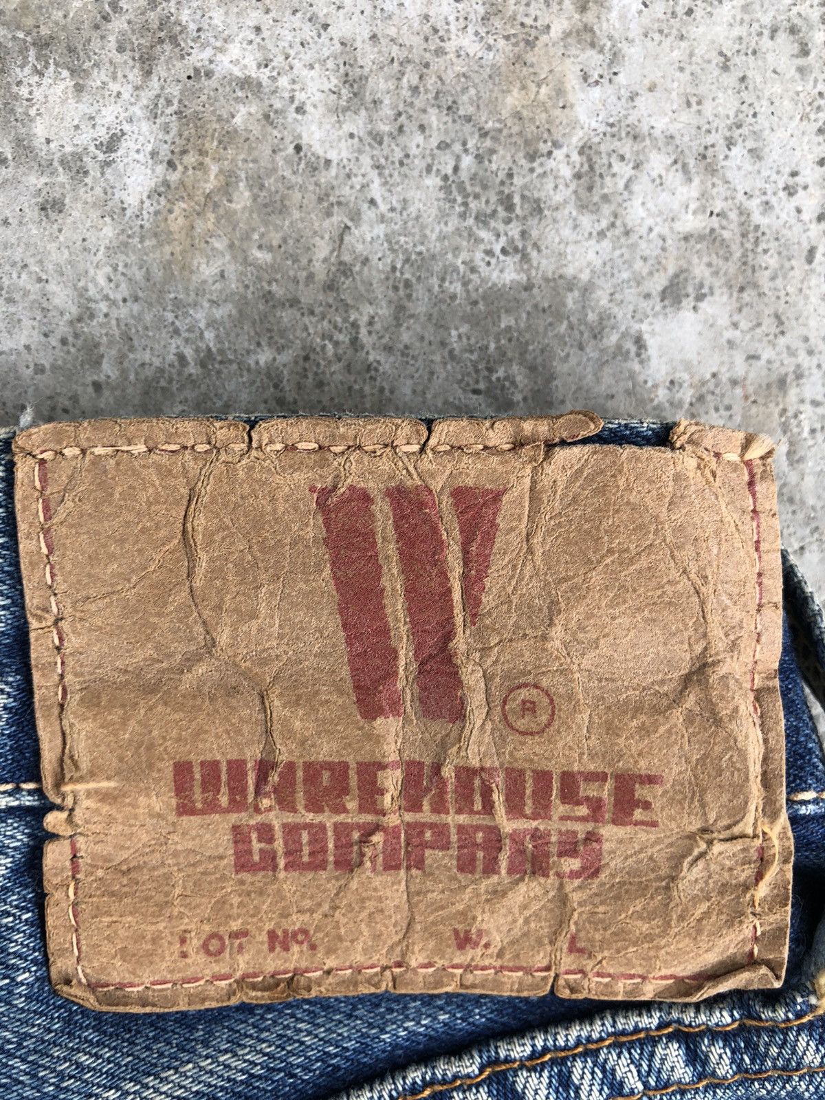 Warehouse & Co. Vintage Warehouse Selvedge Distressed Denim Size US 35 - 21 Thumbnail