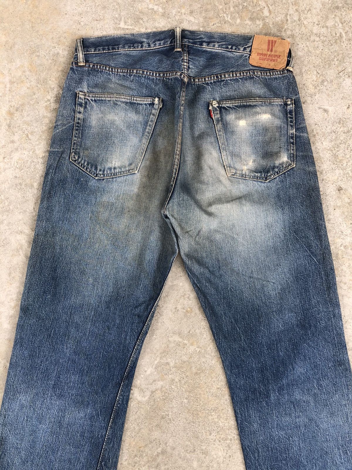 Warehouse & Co. Vintage Warehouse Selvedge Distressed Denim Size US 35 - 10 Thumbnail