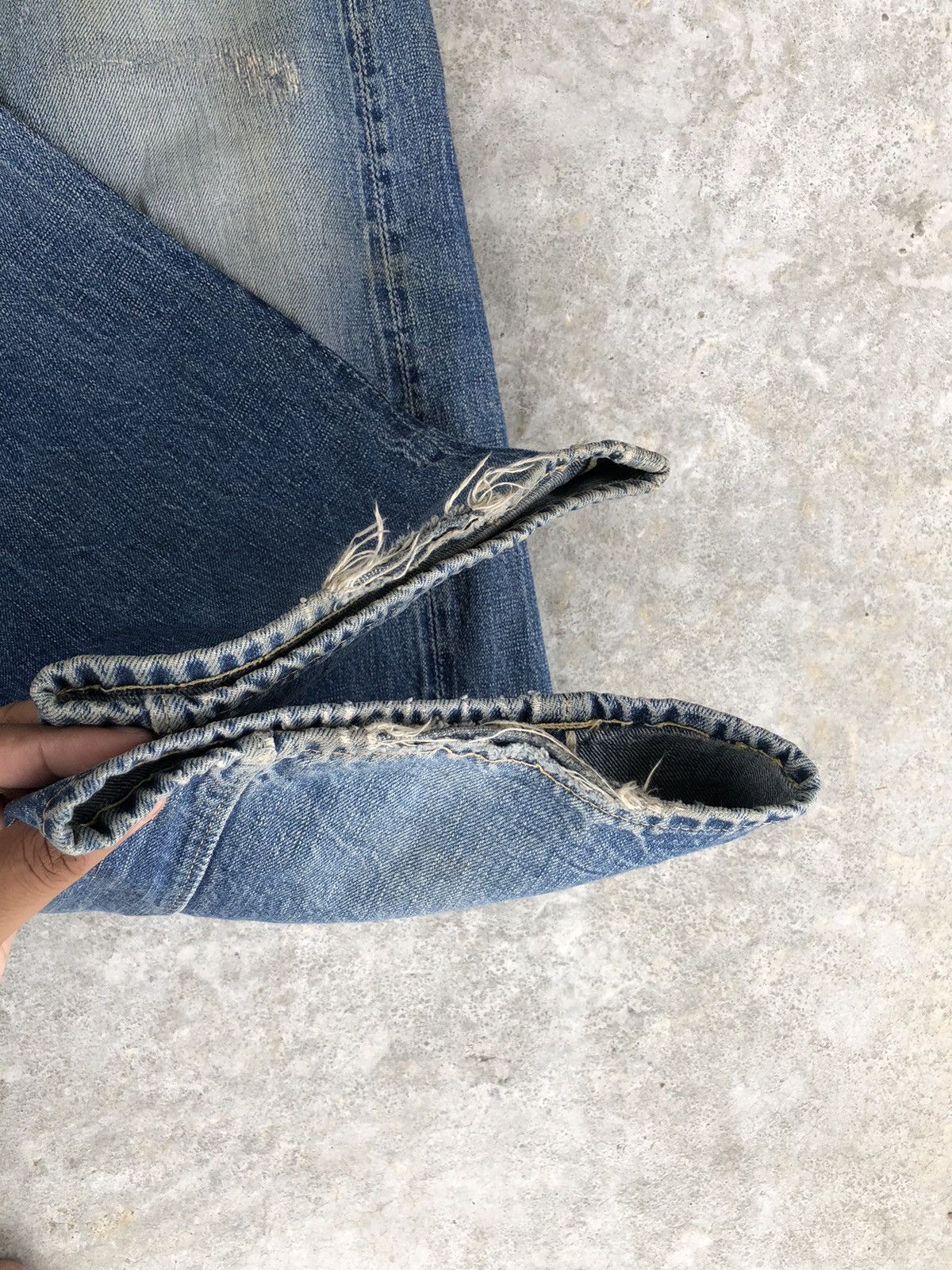 Warehouse & Co. Vintage Warehouse Selvedge Distressed Denim Size US 35 - 15 Thumbnail