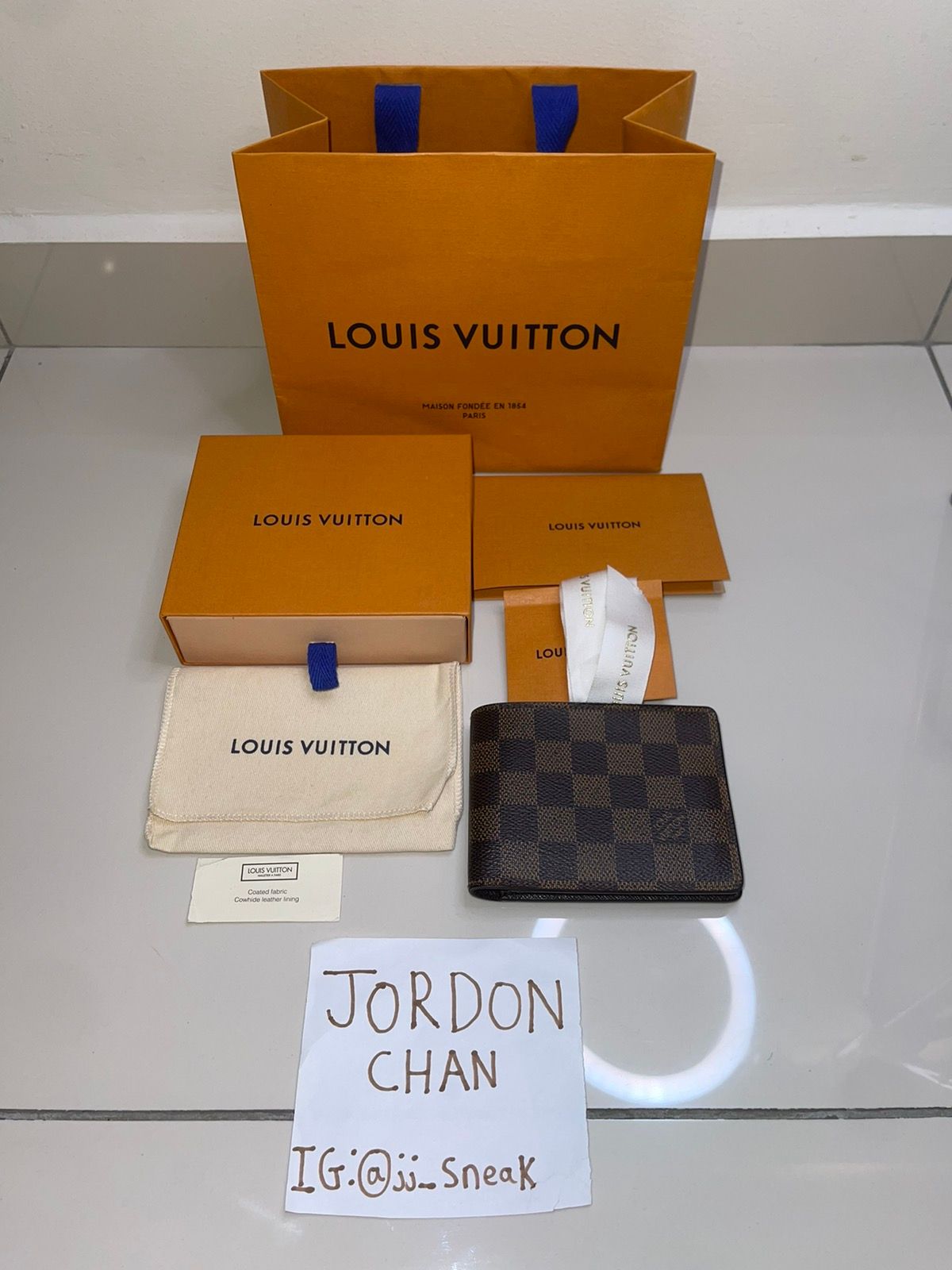 Louis Vuitton LV Louis Vuitton Multiple Wallet Damier Ebene