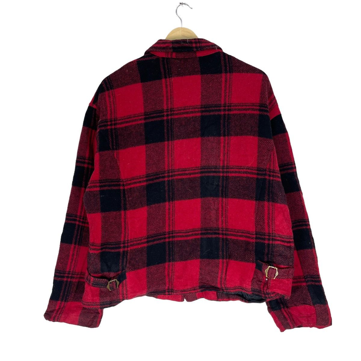 Flannel × Japanese Brand × Vintage ⚡️MACEYE RED SHADOW TARTAN ZIPPER JACKET Size US L / EU 52-54 / 3 - 8 Thumbnail