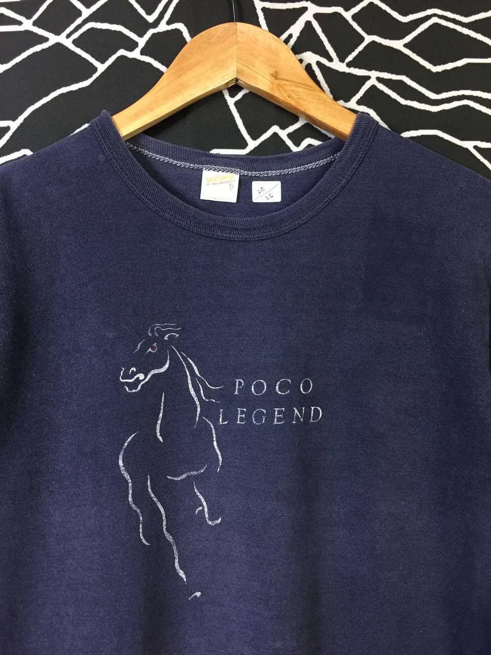 Vintage Vtg 90s Distressed Sportswear Poco Legend Single Stitch Tee Size US XL / EU 56 / 4 - 3 Thumbnail