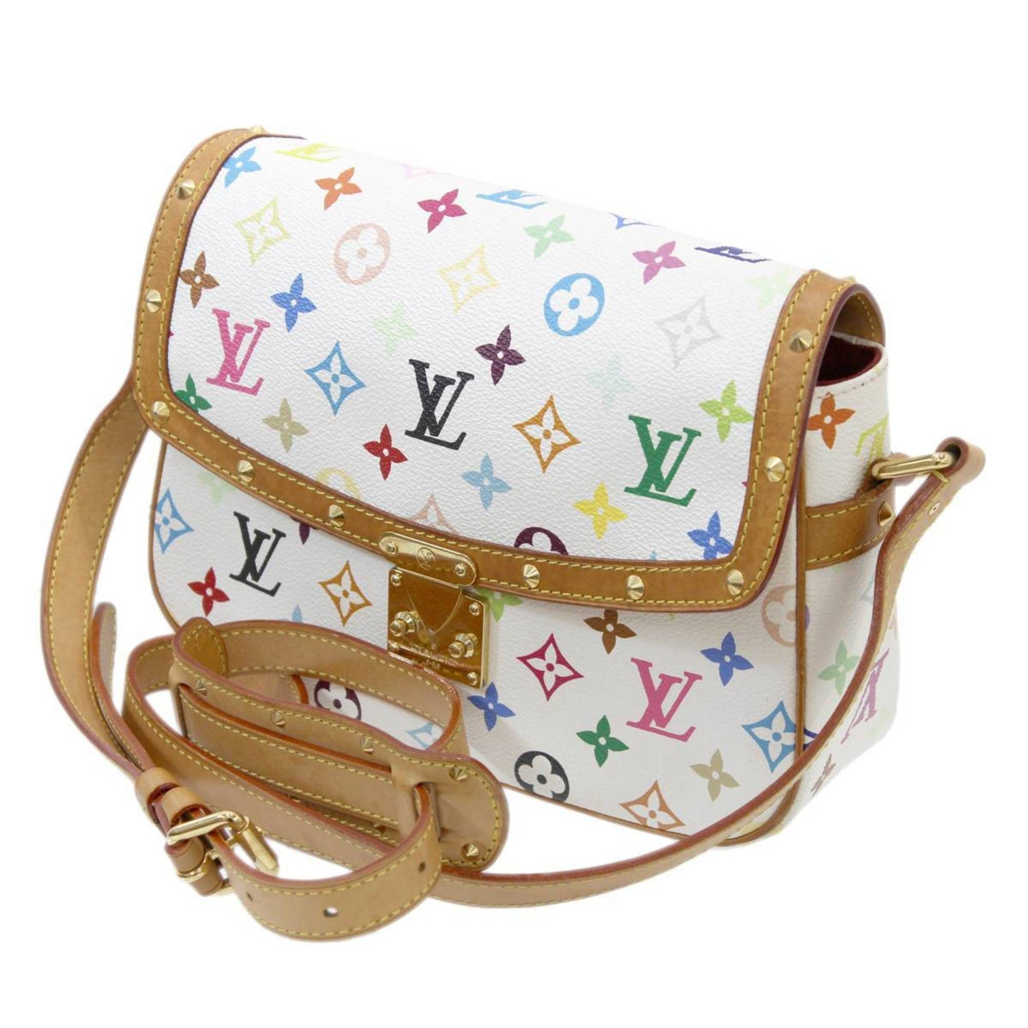 LOUIS VUITTON Monogram Multicolor Sologne Shoulder Bag White M92661 auth  30654 ref.612769 - Joli Closet