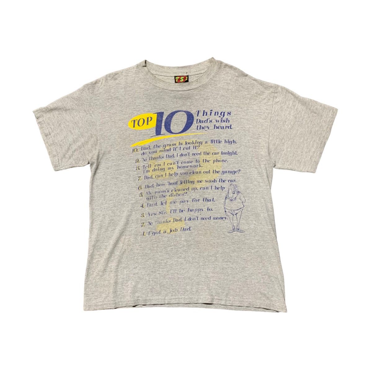 VINTAGE Y2K TSI “DAD WISH” WORDING SHIRT