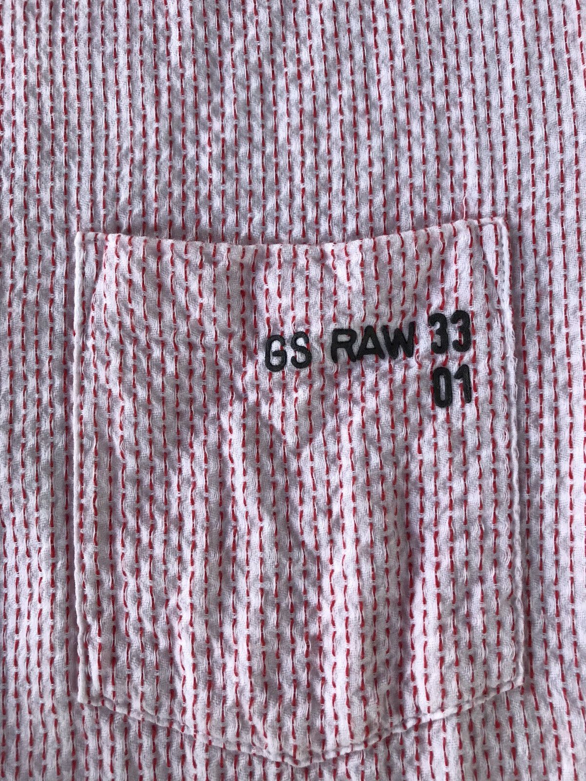 G-Star Gstar RAW Button up Short Sleeve Big Logi Tshirt Size US M / EU 48-50 / 2 - 6 Thumbnail