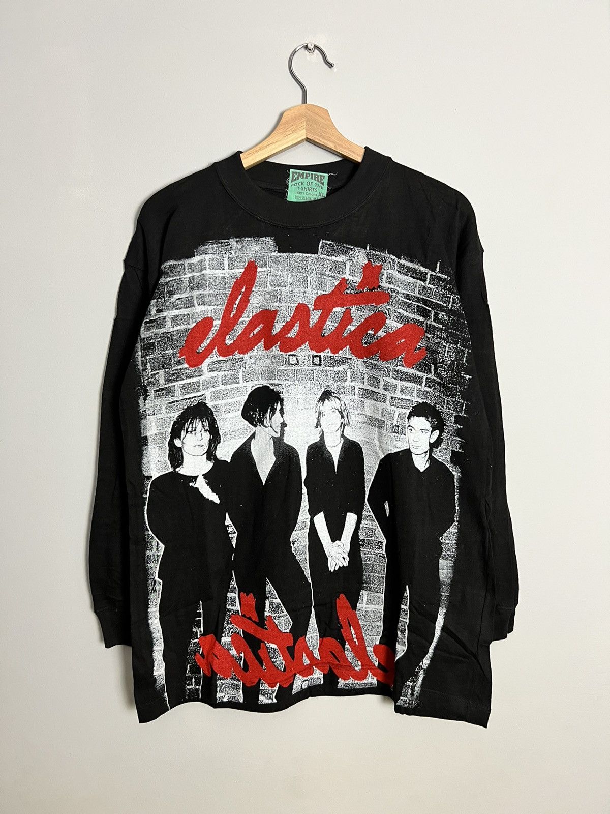 Vintage Rare 90s Elastica Brit Pop Vintage Band Tee Blur Suede Oasis