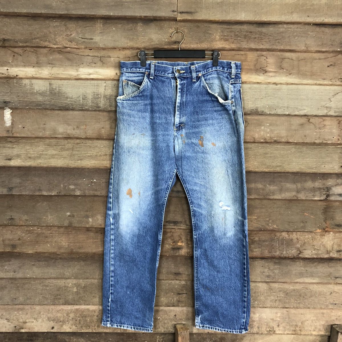 Vintage Lee Rider 90s Distressed denim Jeans (rare item)