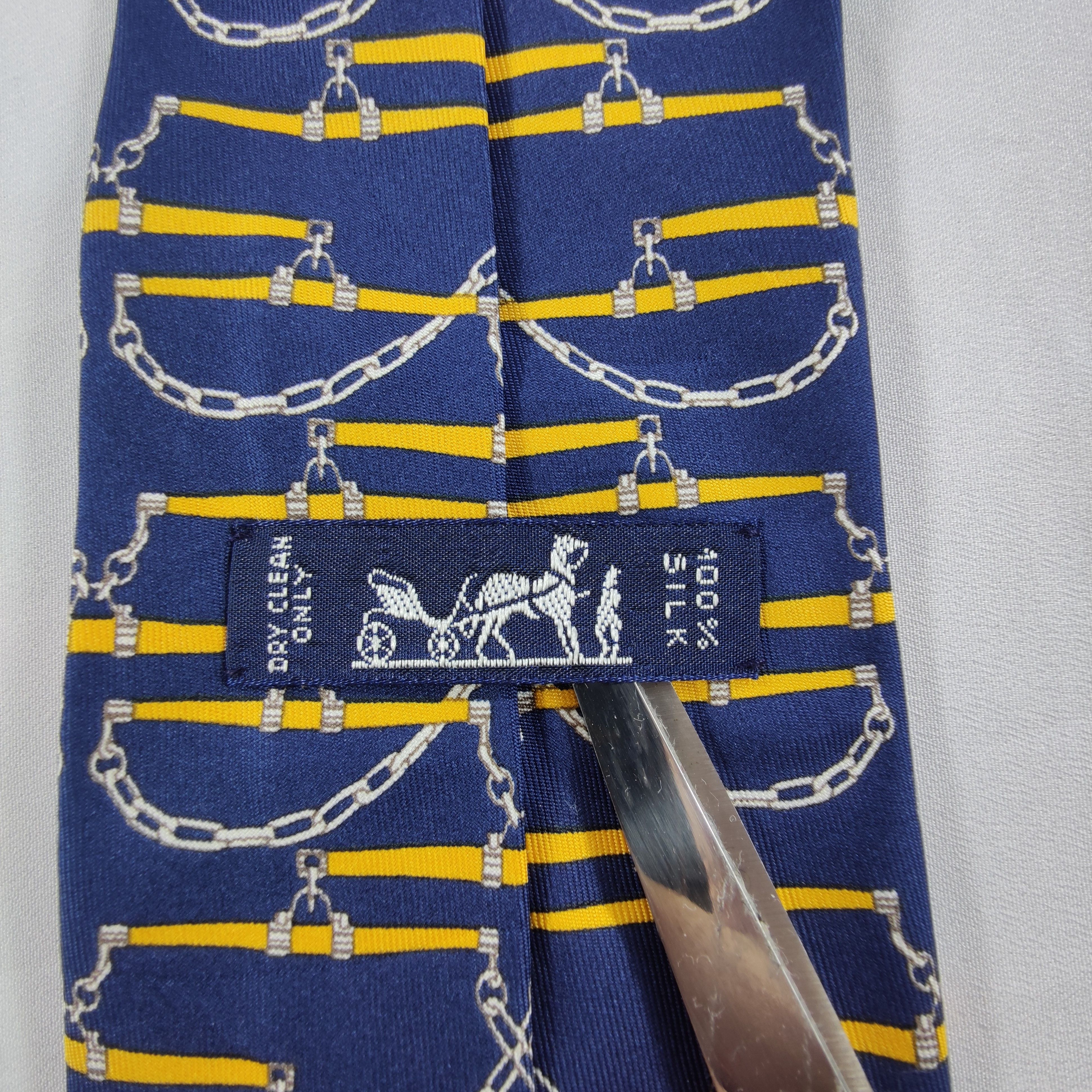 Hermes Hermes Silk Tie Size ONE SIZE - 4 Thumbnail