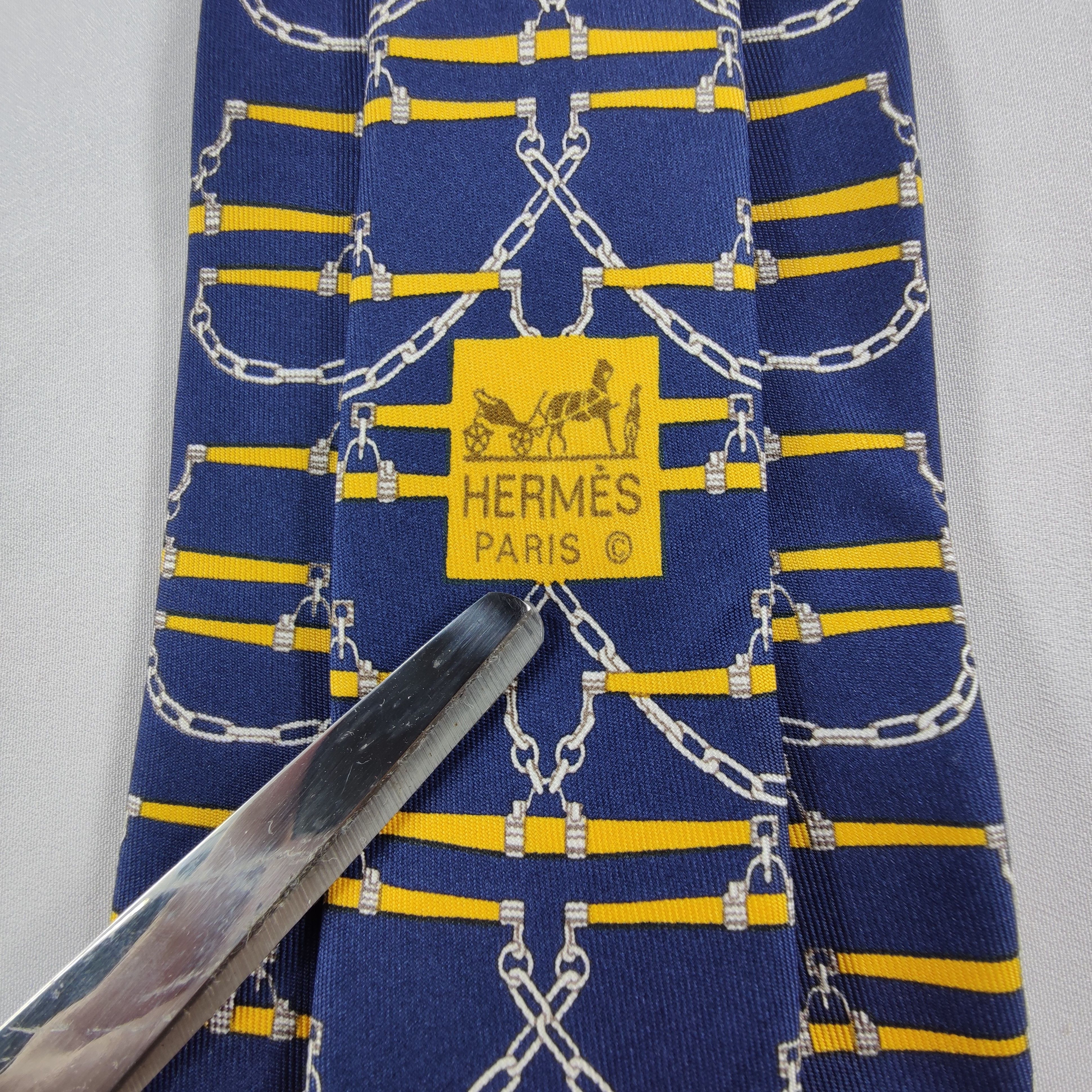 Hermes Hermes Silk Tie Size ONE SIZE - 7 Thumbnail