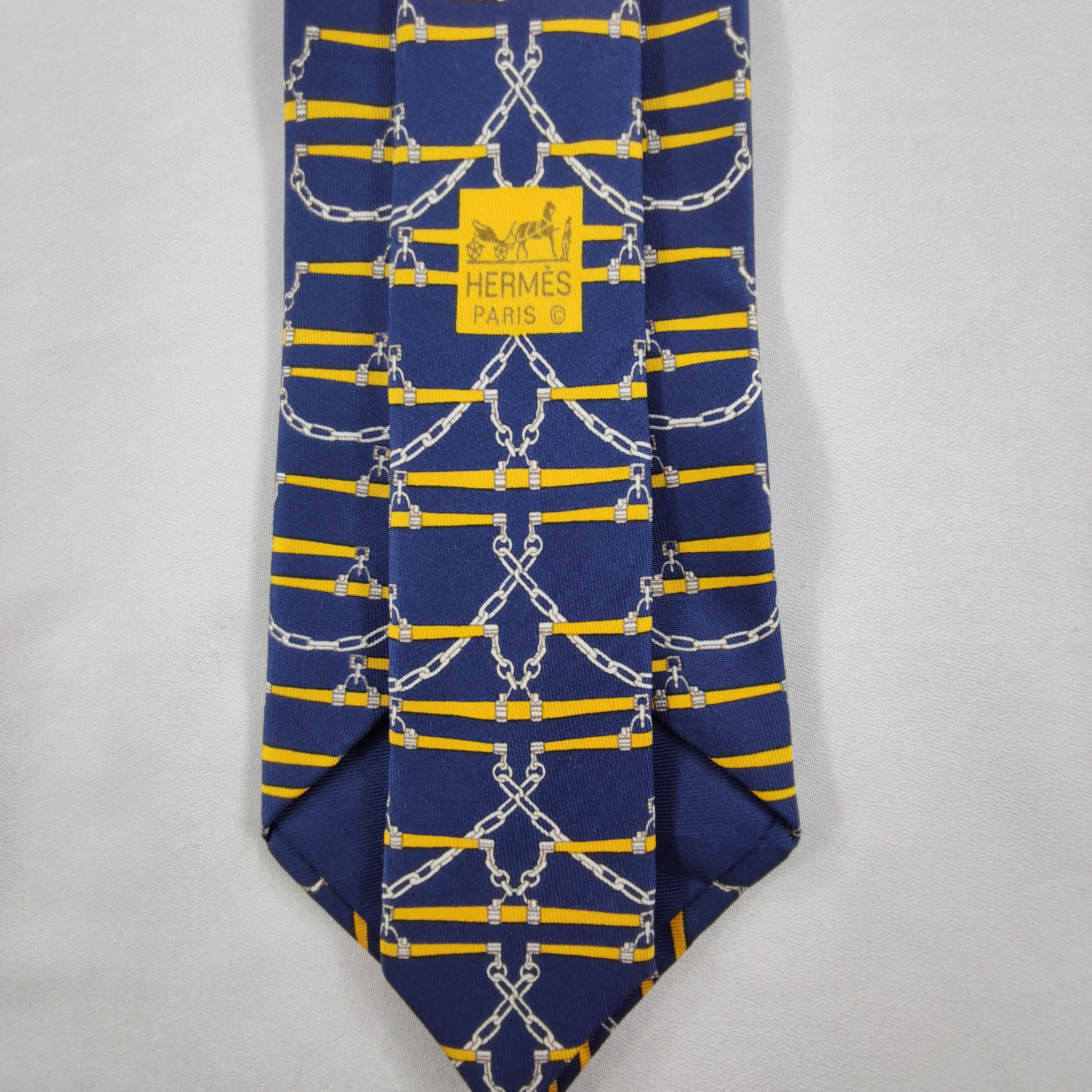 Hermes Hermes Silk Tie Size ONE SIZE - 6 Thumbnail
