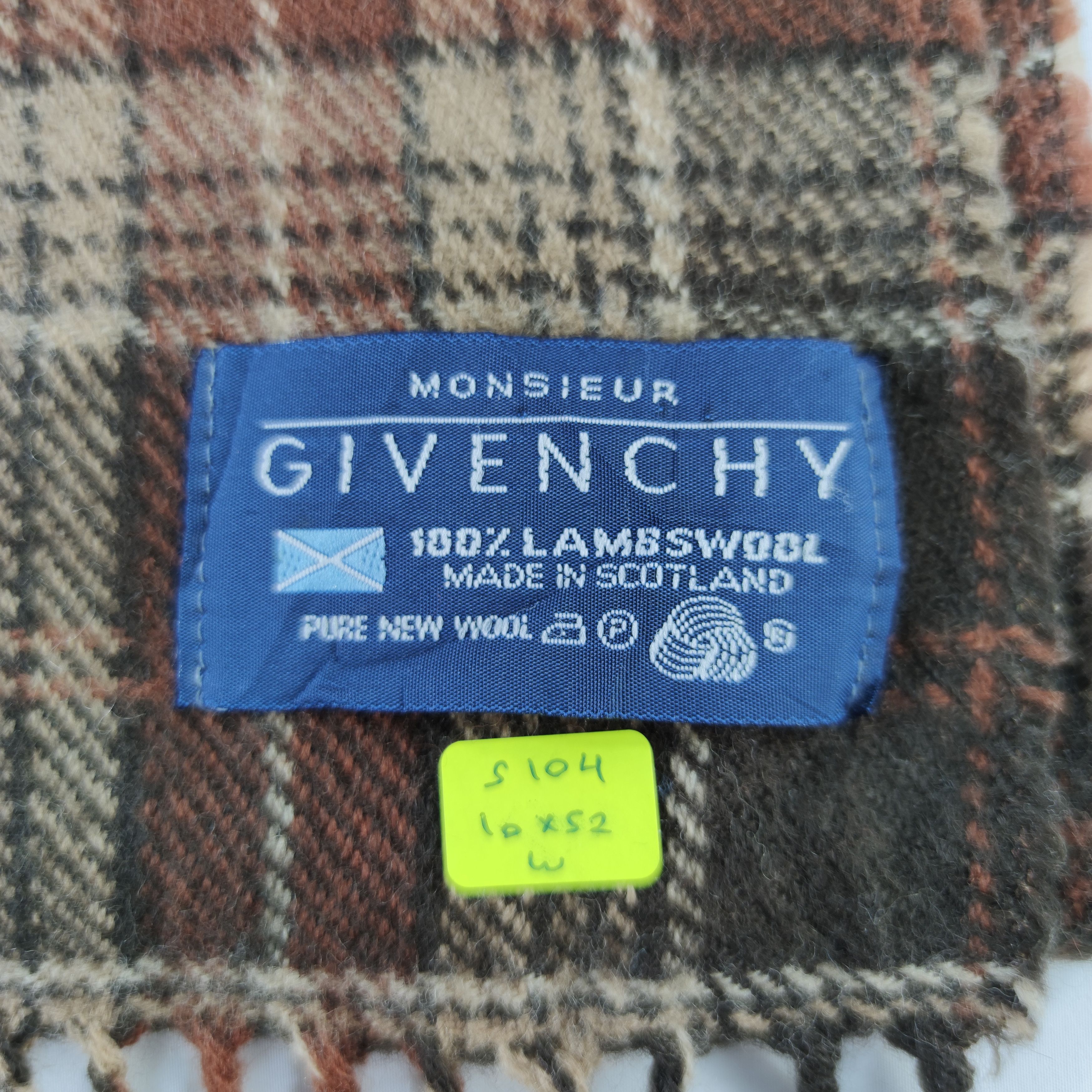 Vintage Givenchy Scarf/Muffler/Wool S104 Size ONE SIZE - 4 Thumbnail