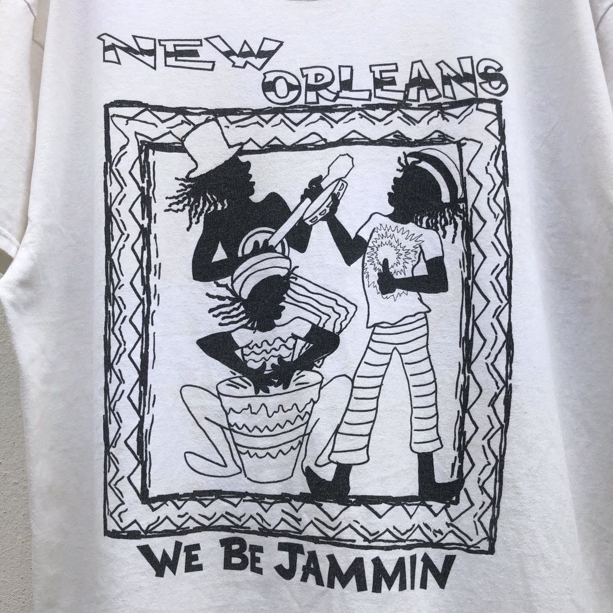 Vintage Reggae Rasta Jamaican We Be Jammin Graphic Tshirt Size US XL / EU 56 / 4 - 2 Thumbnail