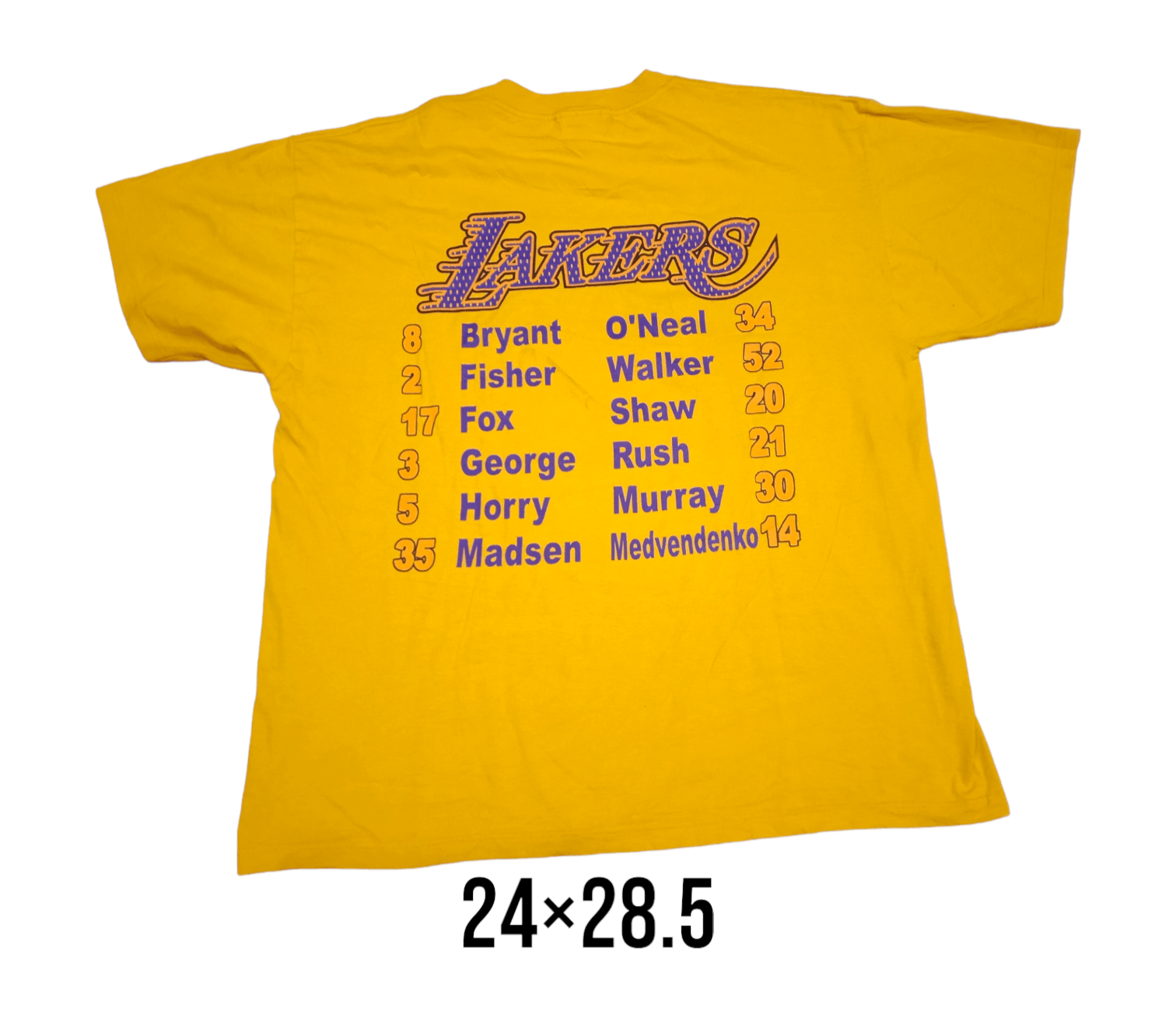 NBA Vintage 2000s Lakers T-Shirt Kobe Bryant Shaq Y2K Size US XL / EU 56 / 4 - 2 Thumbnail