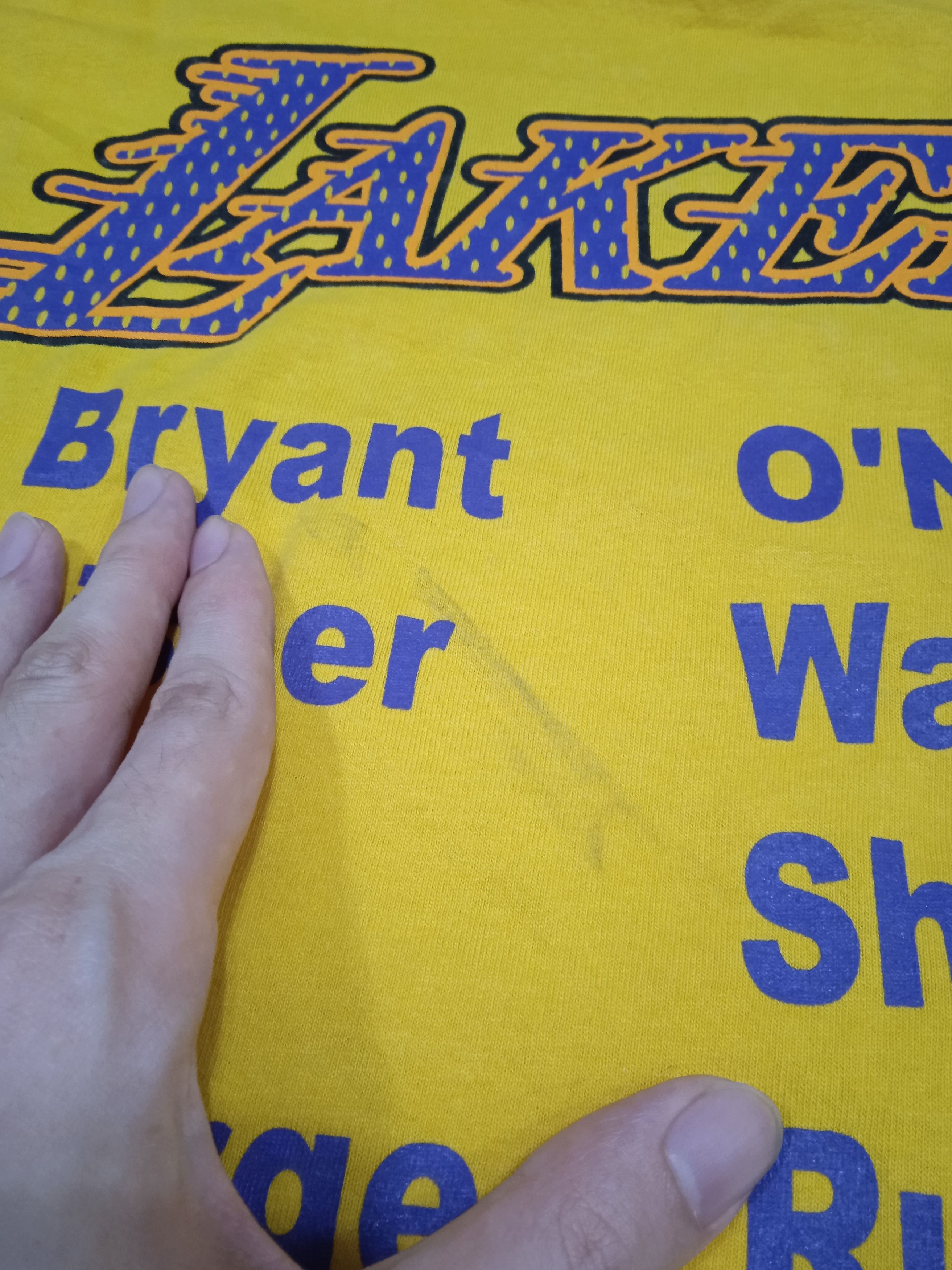 NBA Vintage 2000s Lakers T-Shirt Kobe Bryant Shaq Y2K Size US XL / EU 56 / 4 - 5 Thumbnail