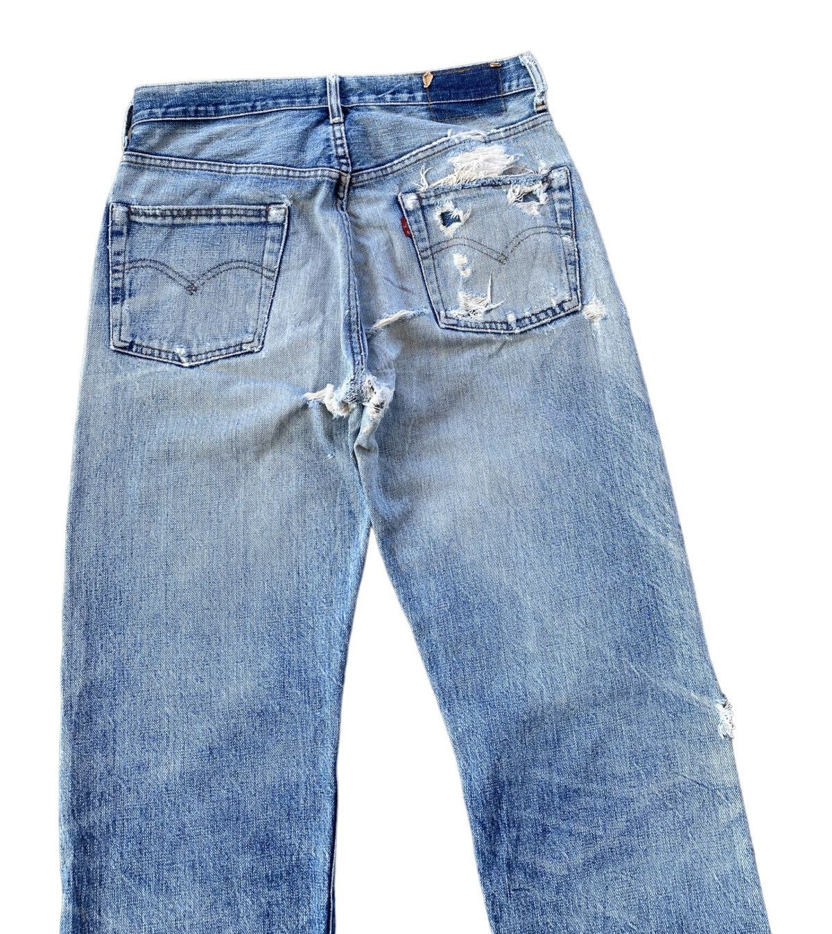 Levi's 🔥LEVIS BIG E SELVEDGE 501 DISTRESSED DENIM JEANS Size US 31 - 4 Thumbnail