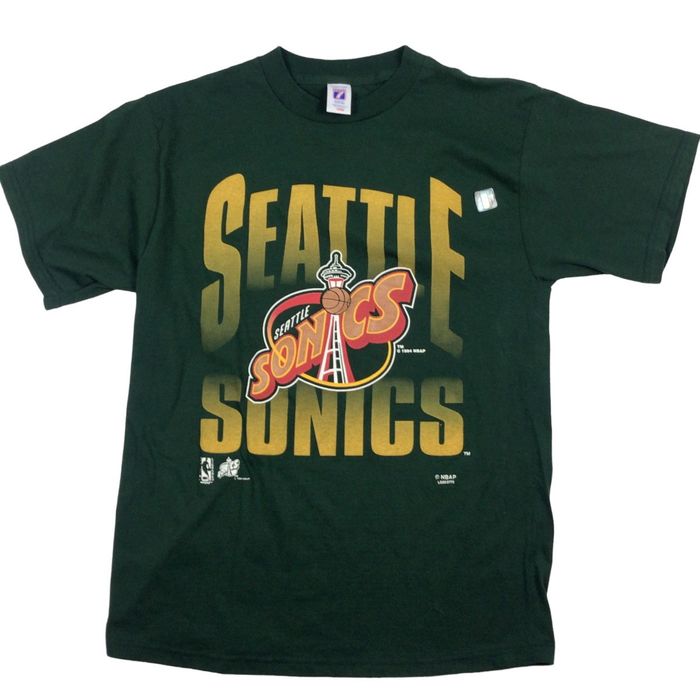 Vintage 1994 Seattle SuperSonics NBA Basketball Graphic T, Grailed