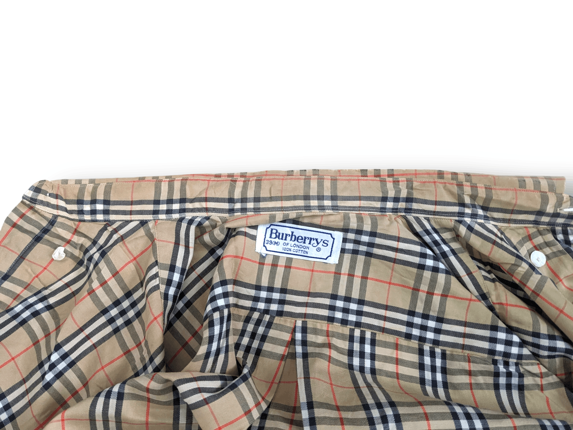 Burberry × Vintage 90s Vintage Burberrys Nova Check Button up Shirt Size US M / EU 48-50 / 2 - 10 Thumbnail