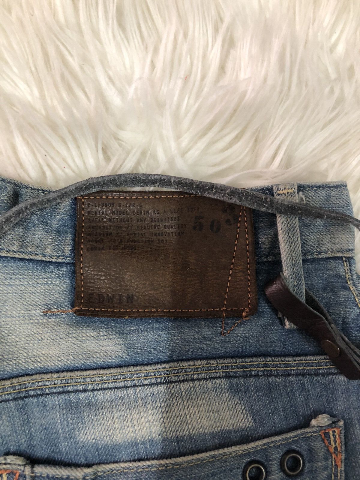 Edwin × Japanese Brand × Vintage Edwin E function 503 curve leg denim Size US 30 / EU 46 - 14 Thumbnail