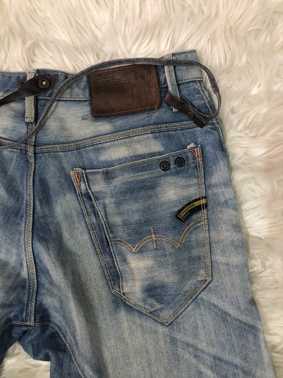 Edwin × Japanese Brand × Vintage Edwin E function 503 curve leg denim Size US 30 / EU 46 - 12 Thumbnail