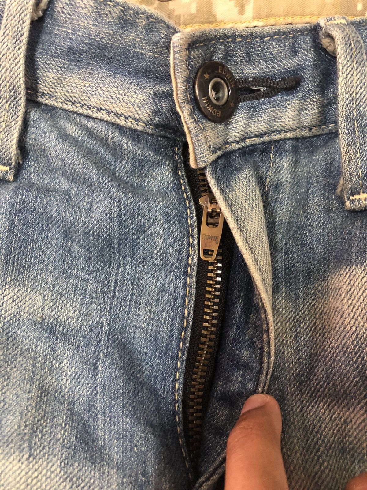 Edwin × Japanese Brand × Vintage Edwin E function 503 curve leg denim Size US 30 / EU 46 - 7 Thumbnail