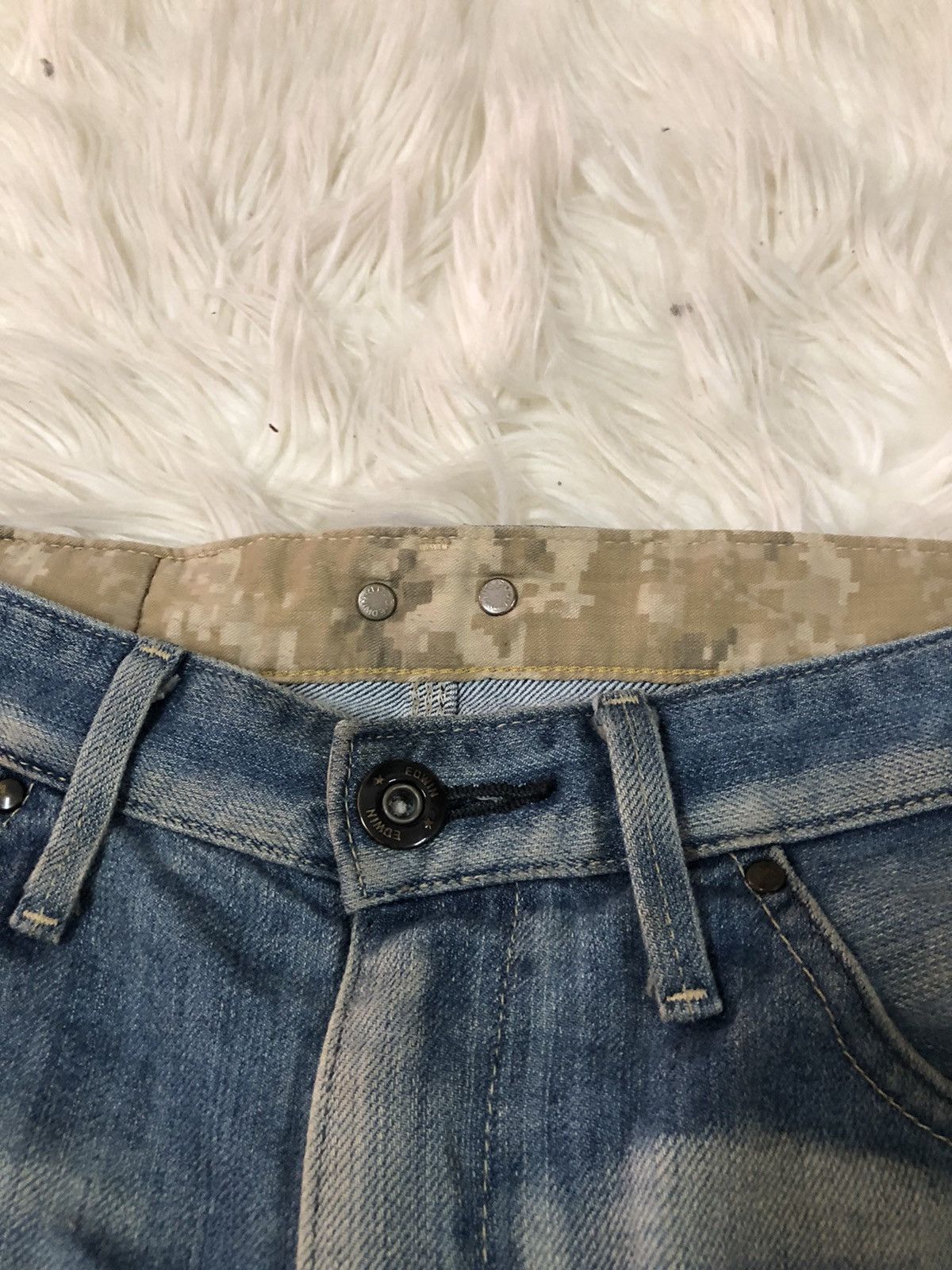 Edwin × Japanese Brand × Vintage Edwin E function 503 curve leg denim Size US 30 / EU 46 - 4 Thumbnail