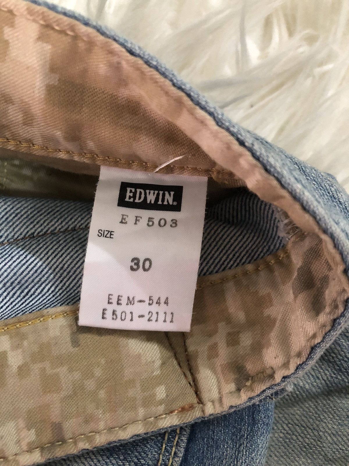 Edwin × Japanese Brand × Vintage Edwin E function 503 curve leg denim Size US 30 / EU 46 - 9 Thumbnail