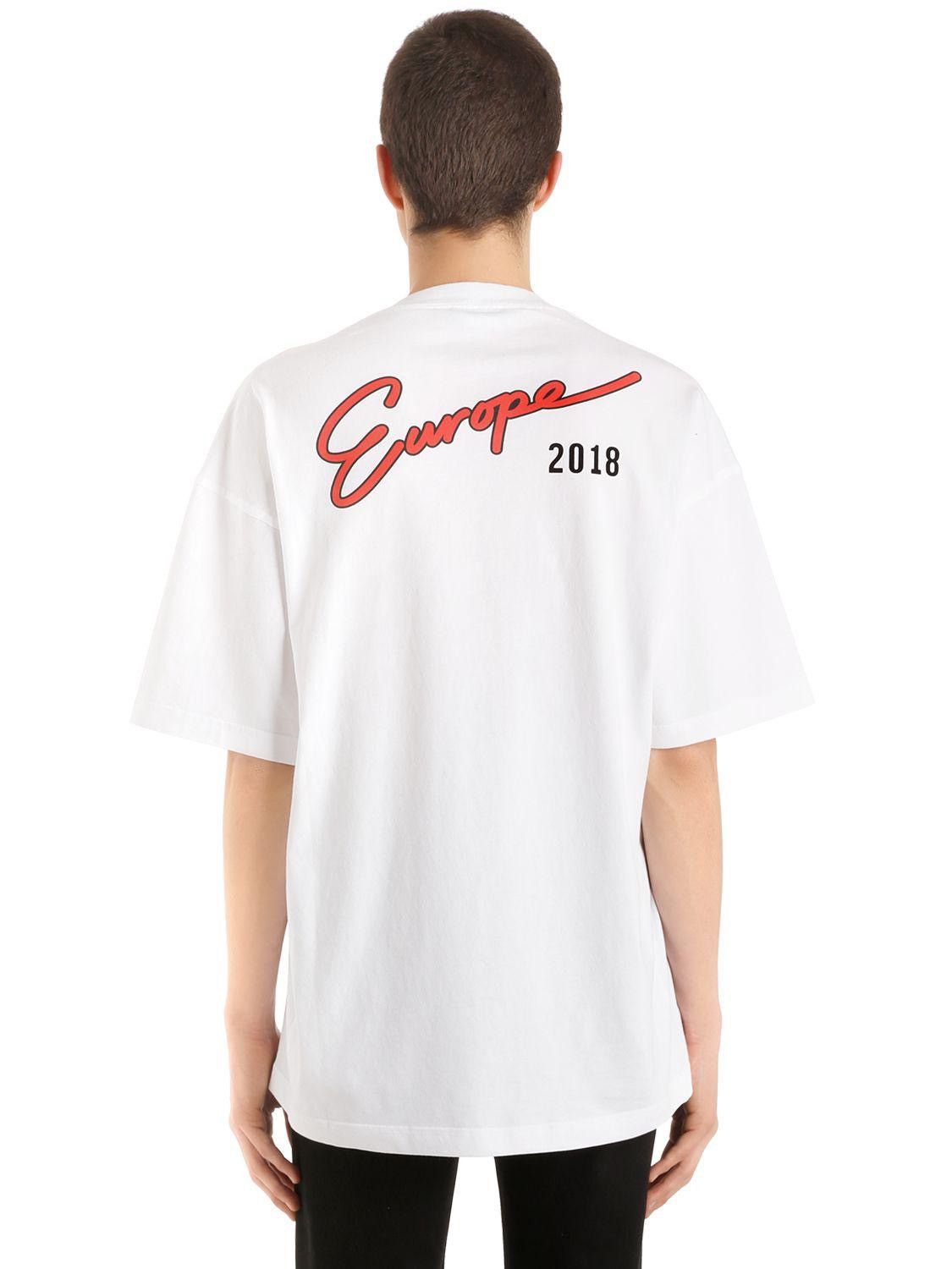 Balenciaga Balenciaga Europe Tshirt 2018 | Grailed