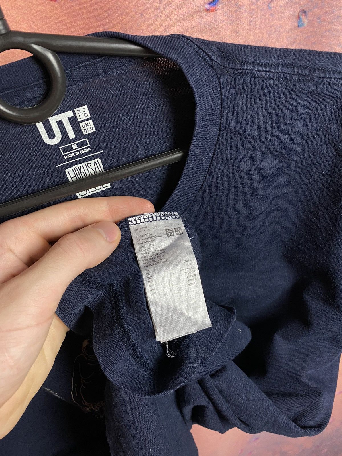Uniqlo Uniqlo x Hokusai Blue streetwear Japanese tee Size US M / EU 48-50 / 2 - 4 Thumbnail