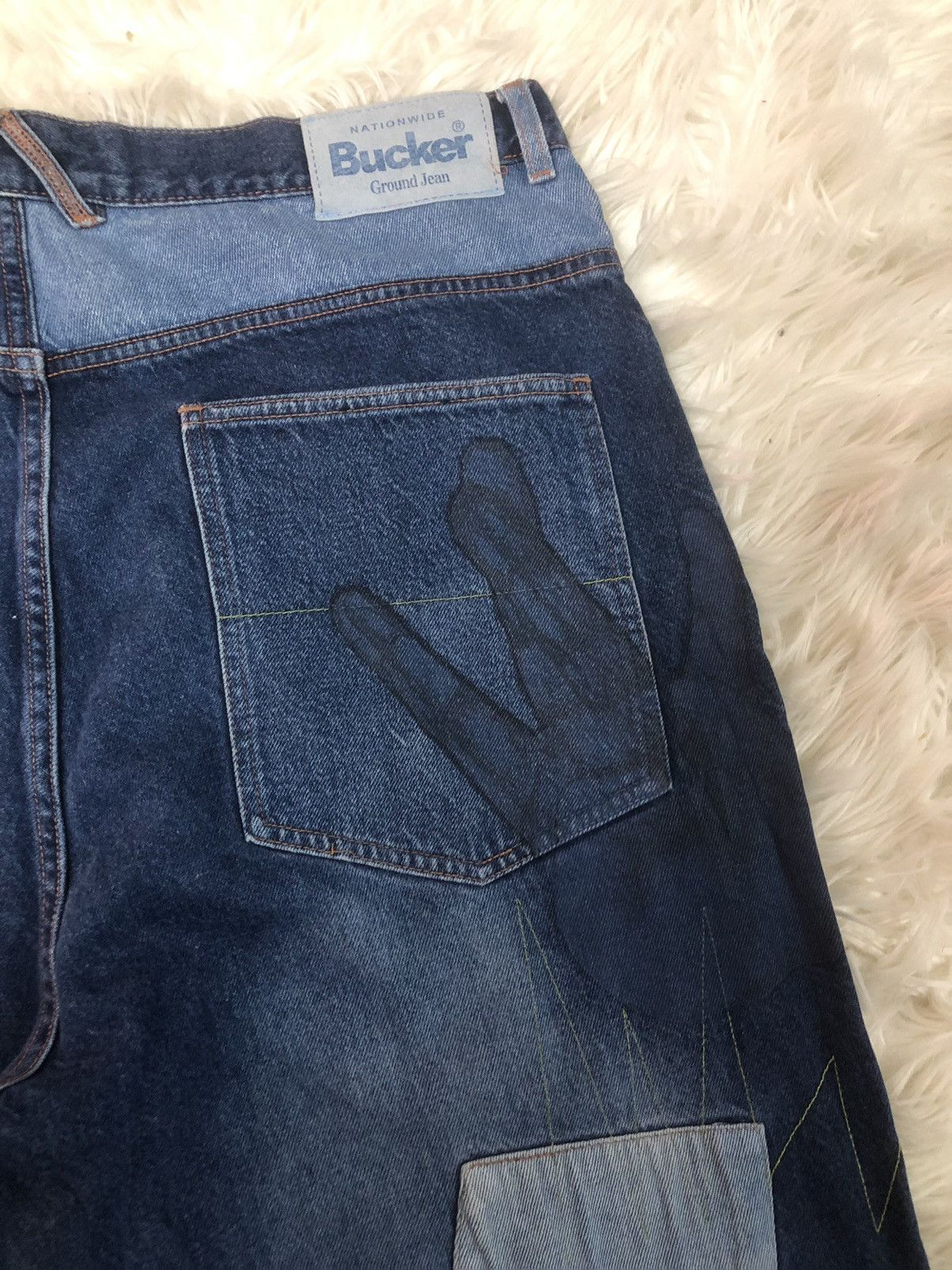 Japanese Brand × Other × Seditionaries patchwork denim symbolic rock logo graphic by Bucker 🤟🏼 Size US 40 / EU 56 - 10 Thumbnail