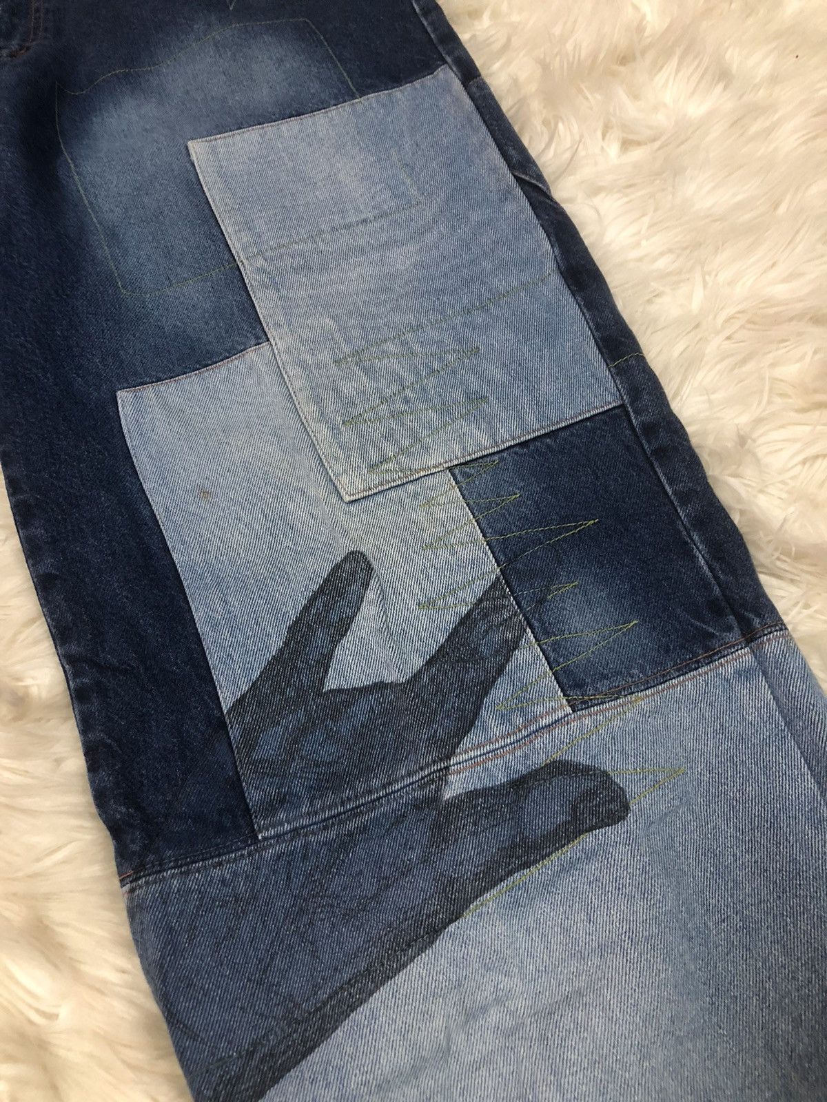 Japanese Brand × Other × Seditionaries patchwork denim symbolic rock logo graphic by Bucker 🤟🏼 Size US 40 / EU 56 - 2 Thumbnail