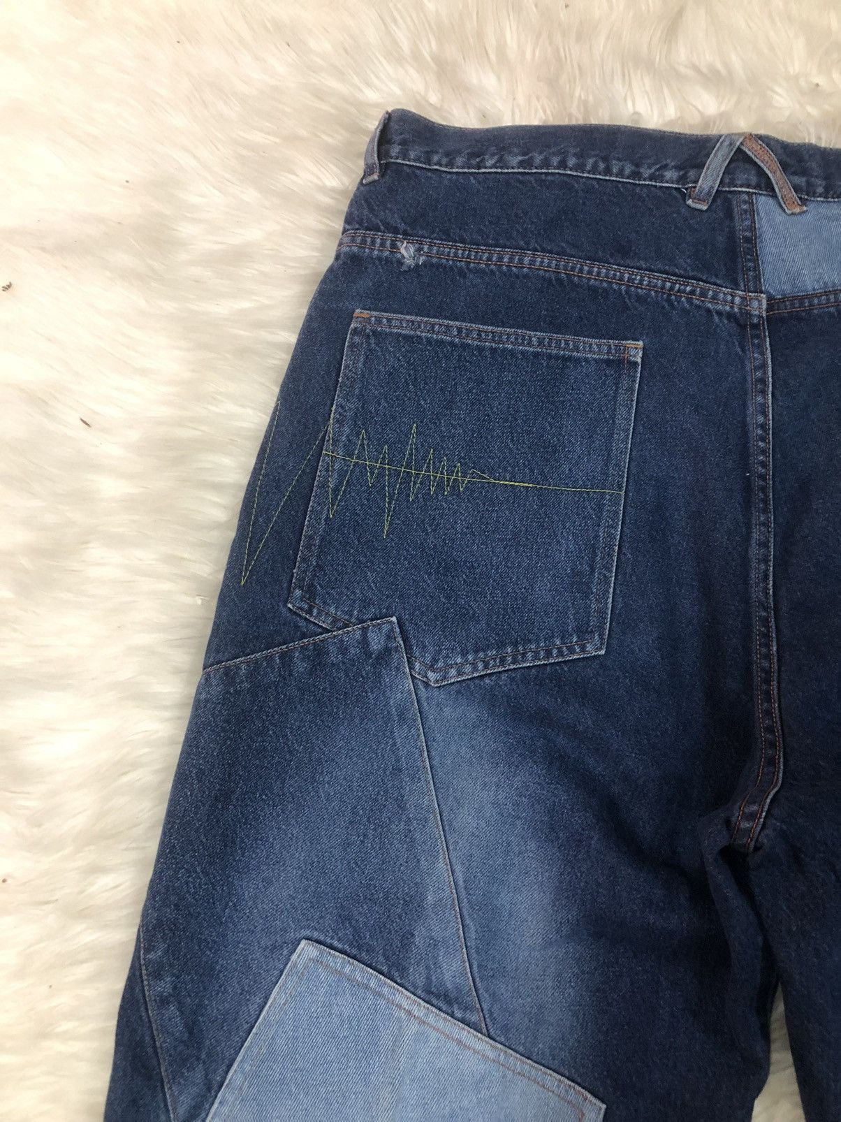 Japanese Brand × Other × Seditionaries patchwork denim symbolic rock logo graphic by Bucker 🤟🏼 Size US 40 / EU 56 - 11 Thumbnail