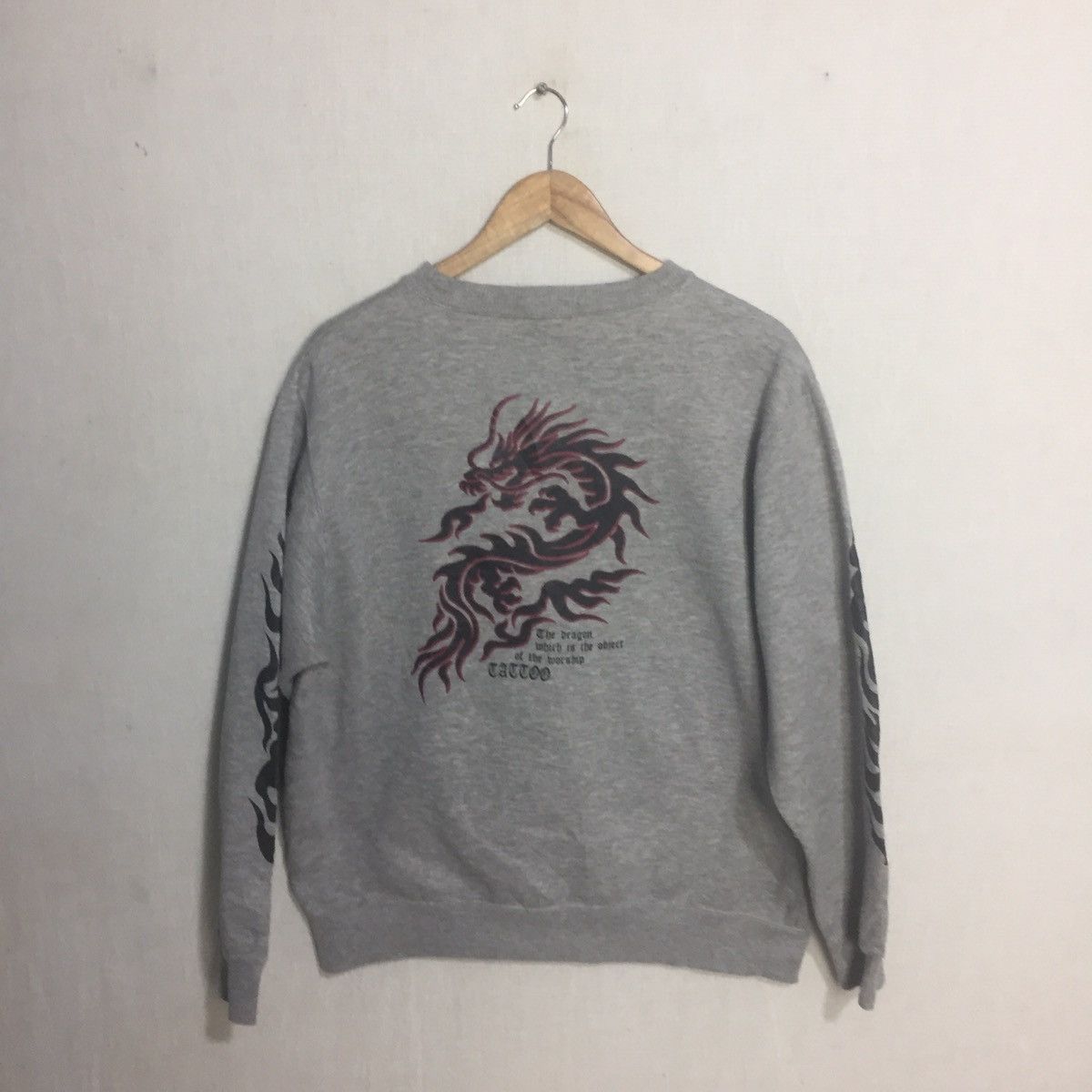 Japanese Brand Worship the dragon tattoo sweatshirt big print Size US L / EU 52-54 / 3 - 2 Thumbnail