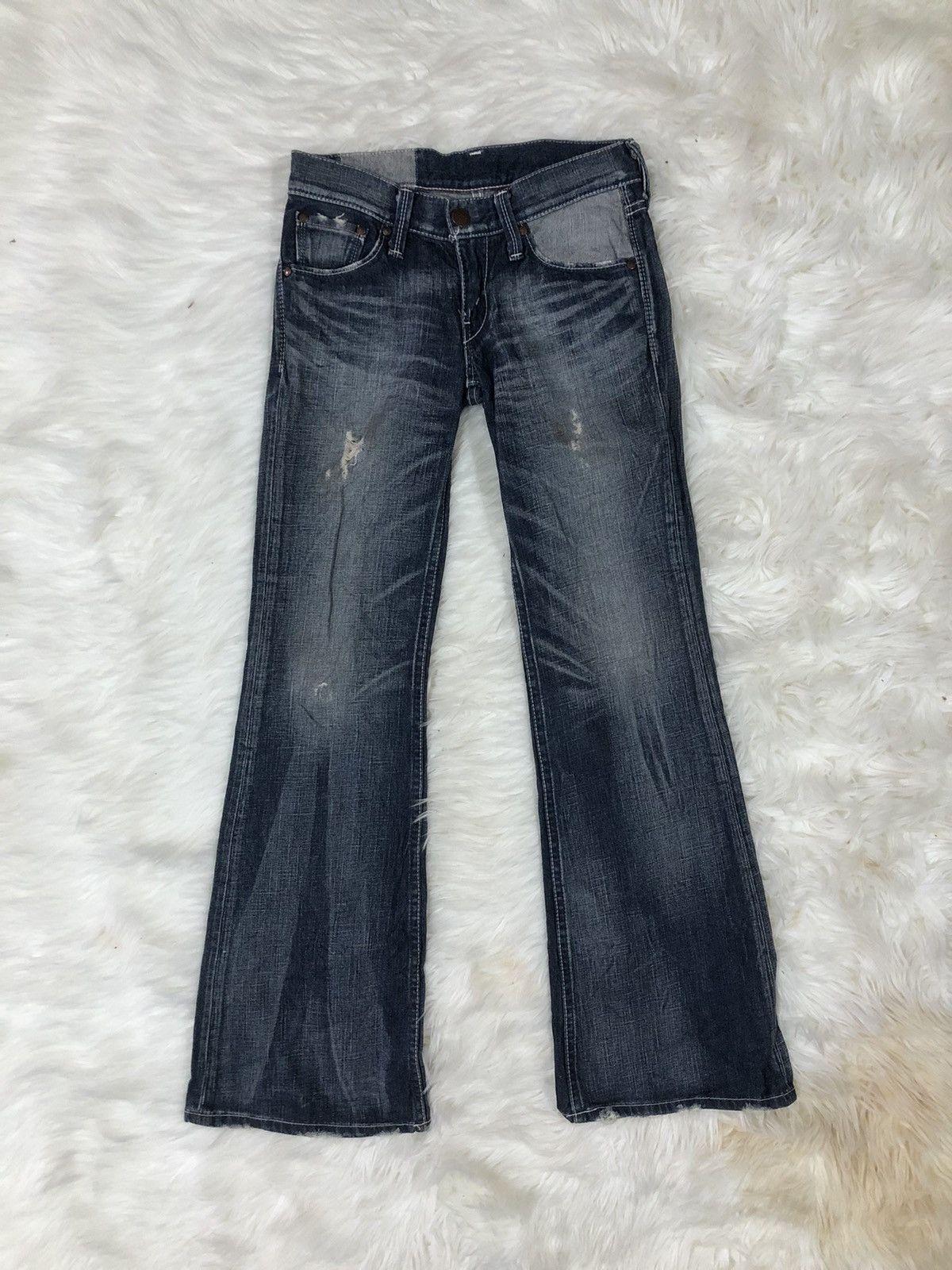 image of Distressed Denim x Levis Levi’S Flared Bootcut Style in Blue, Men's (Size 28)