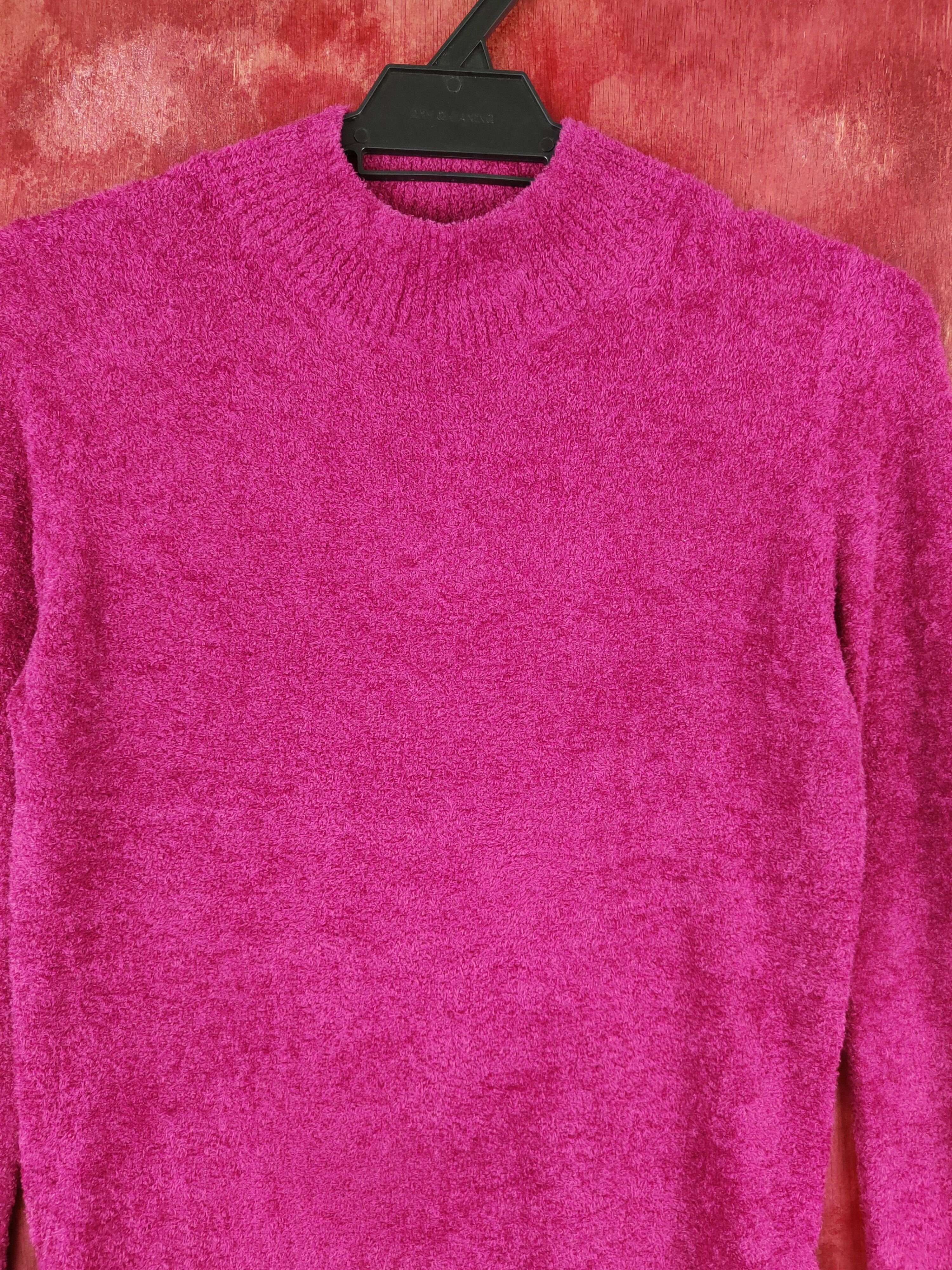 Homespun Knitwear × Japanese Brand Lyon Magenta Fur Mohair shaggy Sweatshirts #S809 Size S / US 4 / IT 40 - 2 Thumbnail