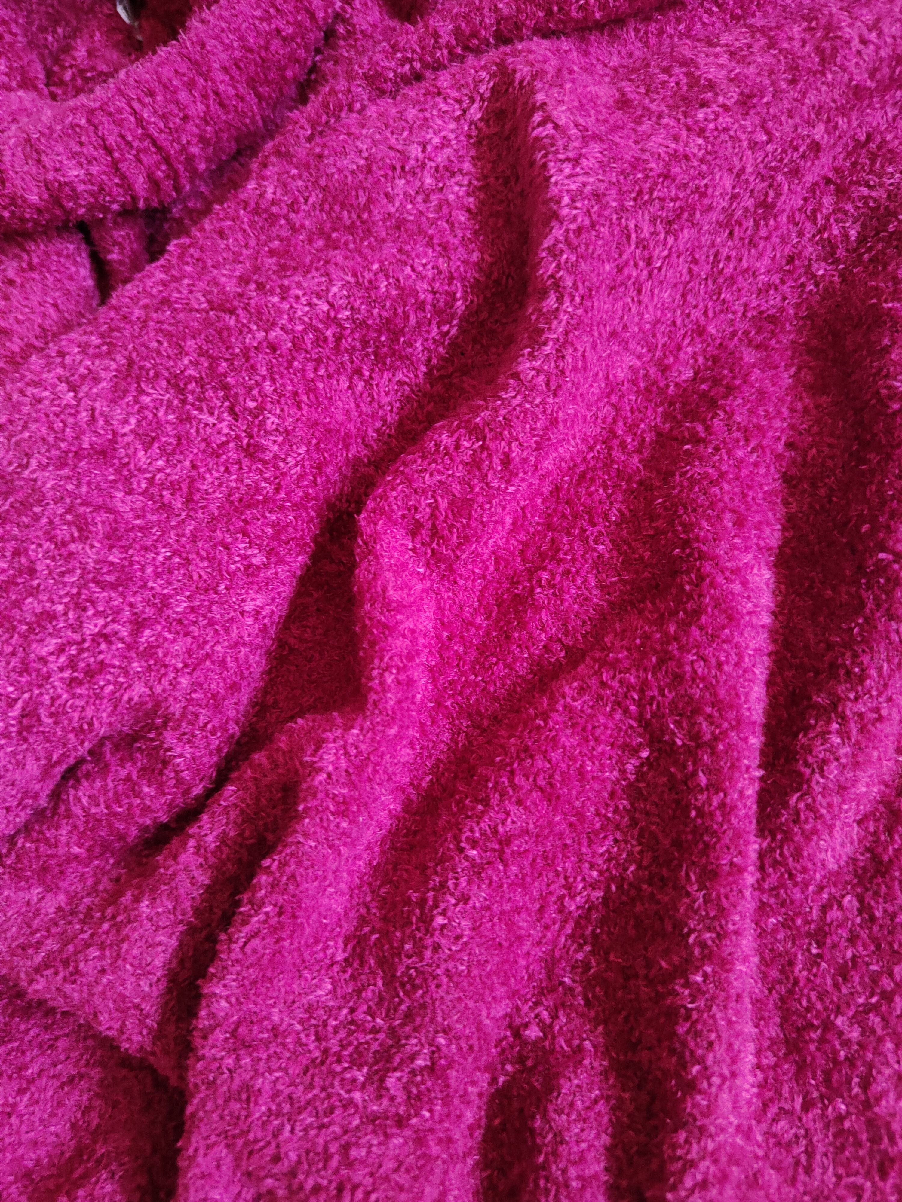 Homespun Knitwear × Japanese Brand Lyon Magenta Fur Mohair shaggy Sweatshirts #S809 Size S / US 4 / IT 40 - 10 Thumbnail