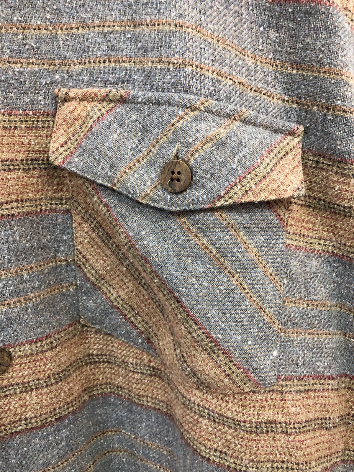 Warehouse & Co. 90's Warehouse Japan mixed blend double pocket shirt Size US L / EU 52-54 / 3 - 16 Thumbnail