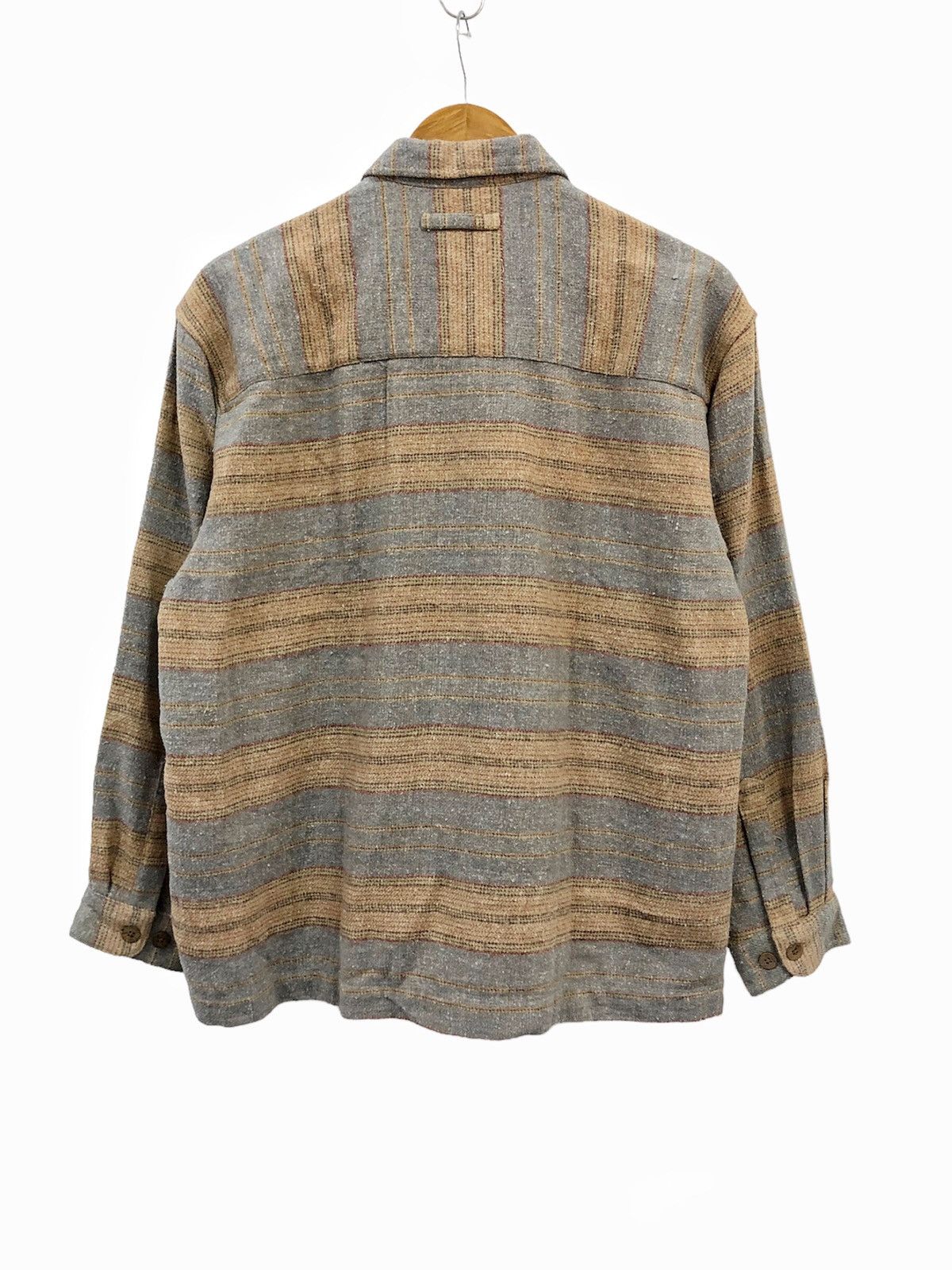 Warehouse & Co. 90's Warehouse Japan mixed blend double pocket shirt Size US L / EU 52-54 / 3 - 8 Thumbnail