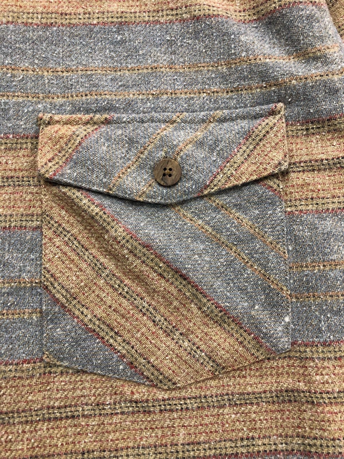 Warehouse & Co. 90's Warehouse Japan mixed blend double pocket shirt Size US L / EU 52-54 / 3 - 15 Thumbnail