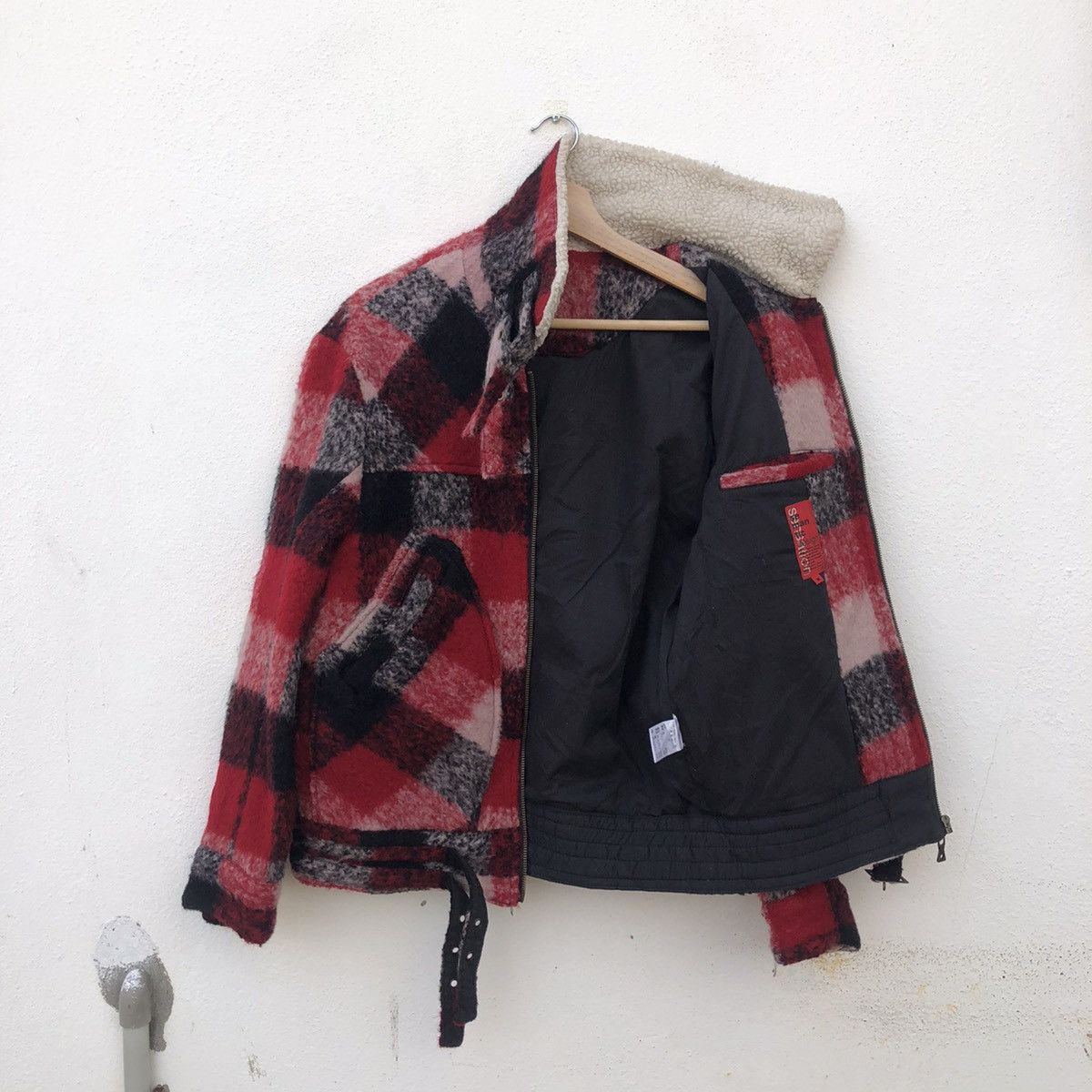 Japanese Brand MOHAIR JACKET TARTAN DESIGN BY SEMANTIC DESIGN RARE COLOUR Size US M / EU 48-50 / 2 - 2 Thumbnail
